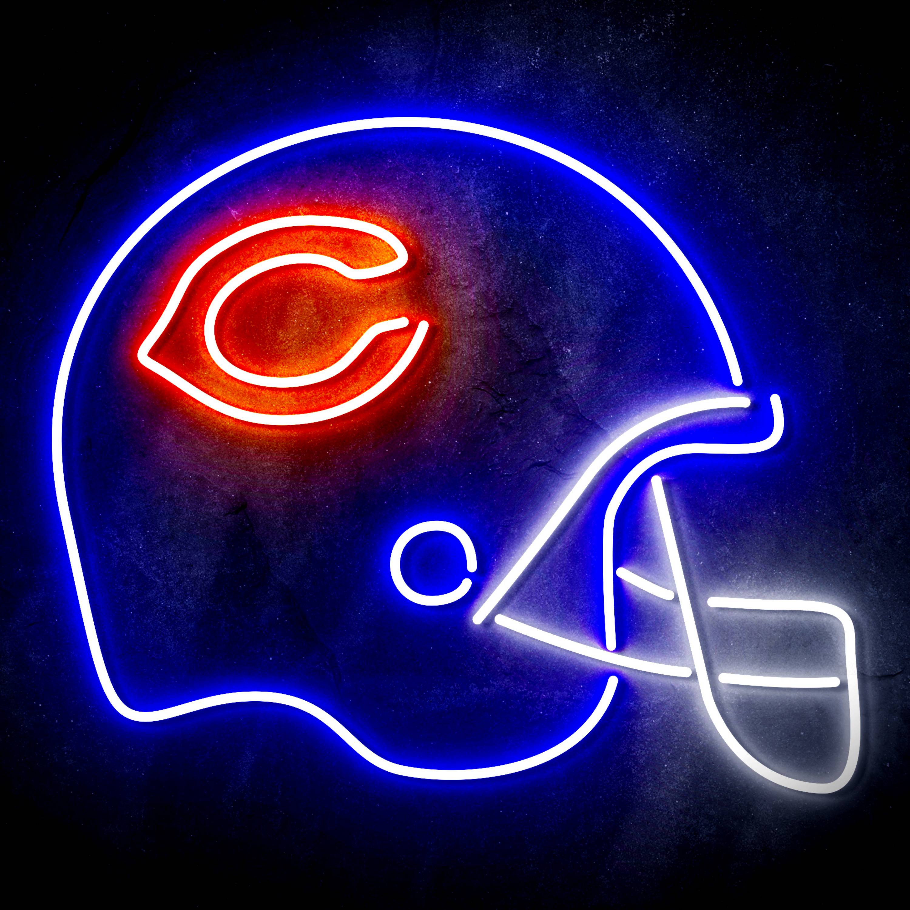 NFL Helmet Chicago Bears Flex Neon-like LED Sign