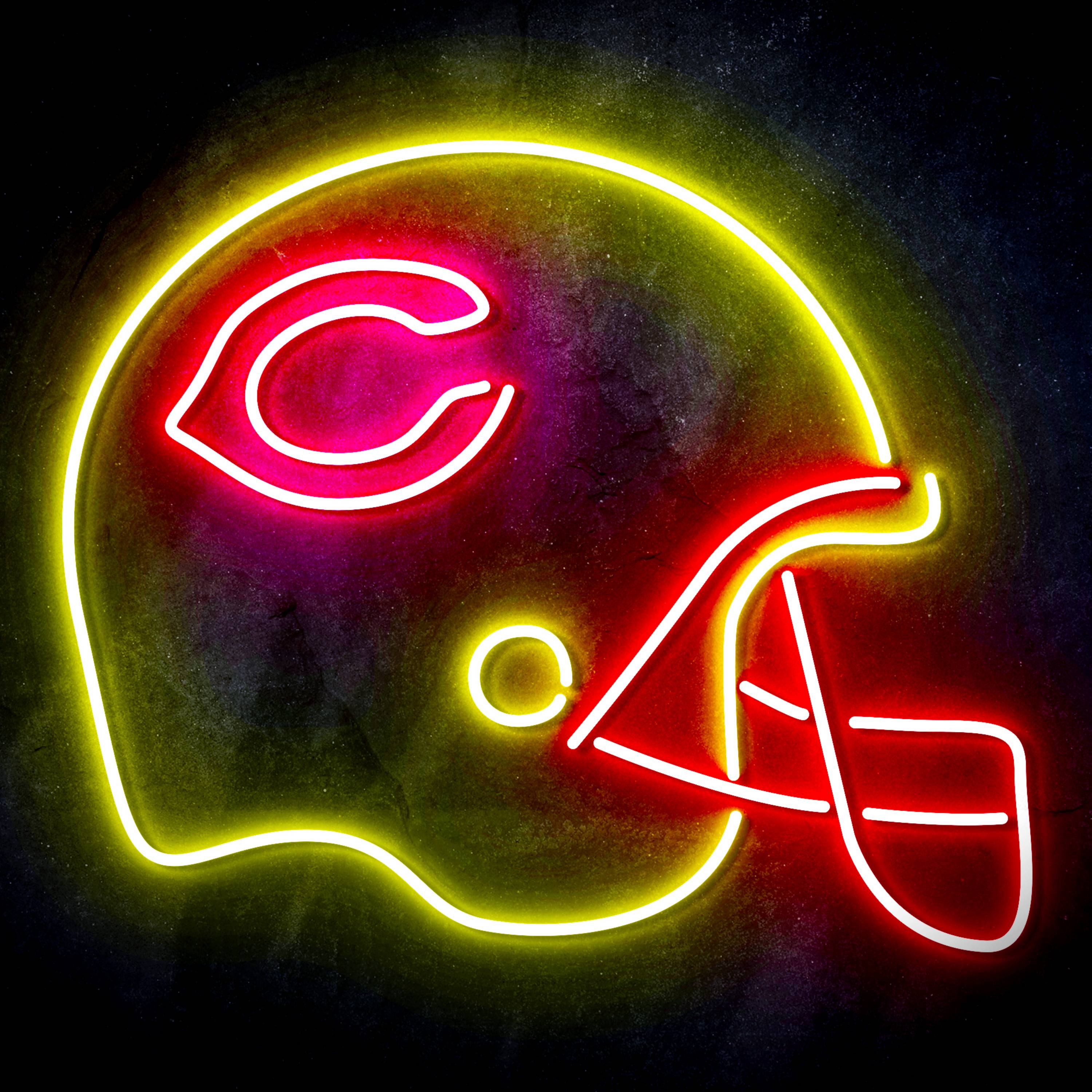 NFL Helmet Chicago Bears Flex Neon-like LED Sign