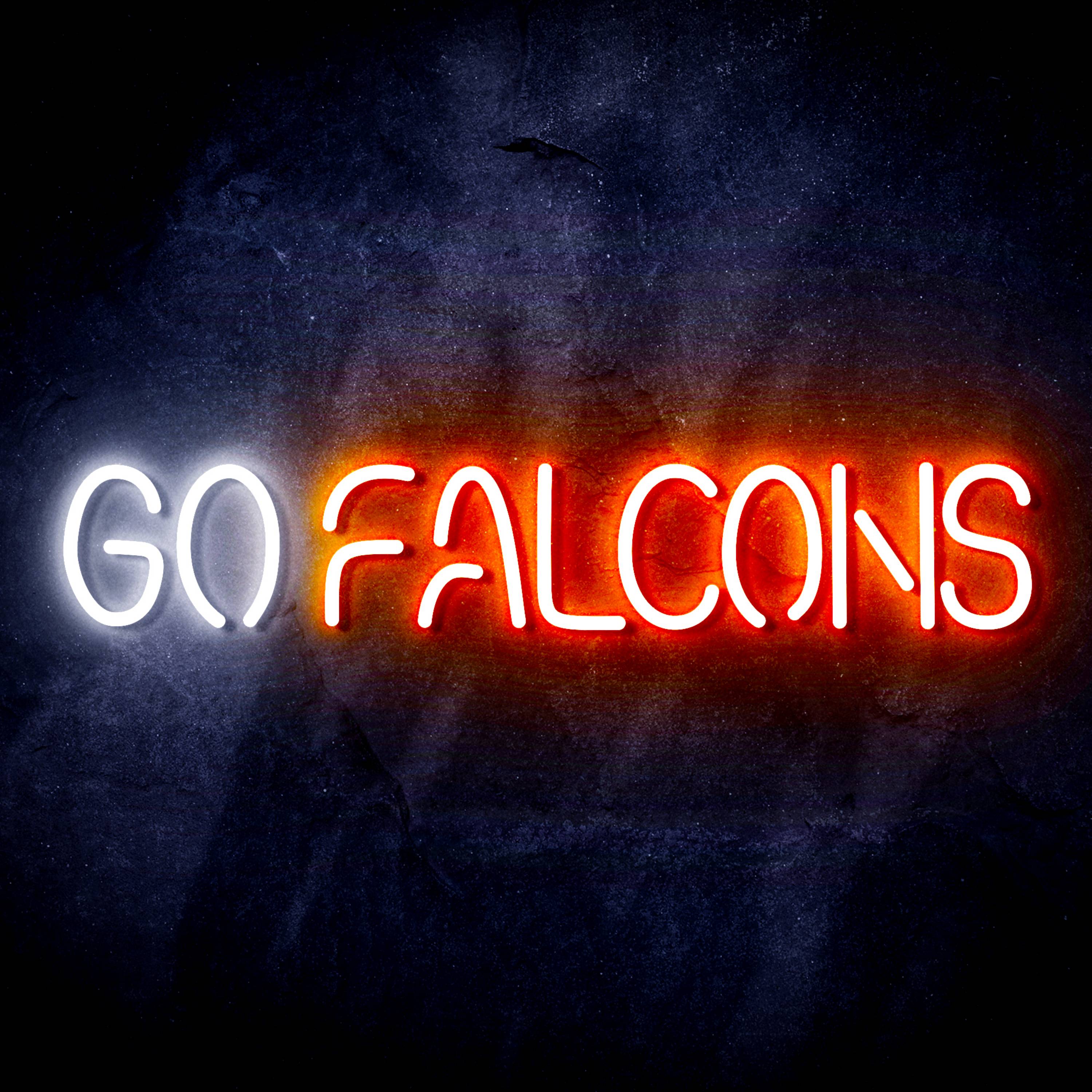 NFL Atlanta Falcons Go Falcons Flex Neon-like LED Sign