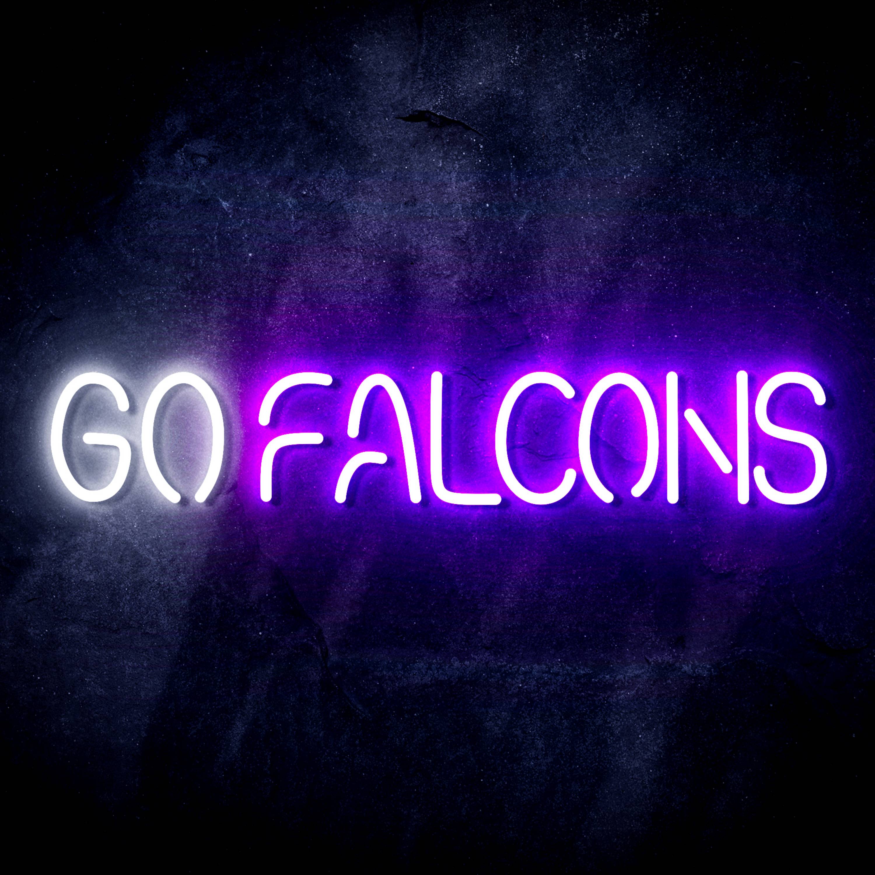 NFL Atlanta Falcons Go Falcons Flex Neon-like LED Sign