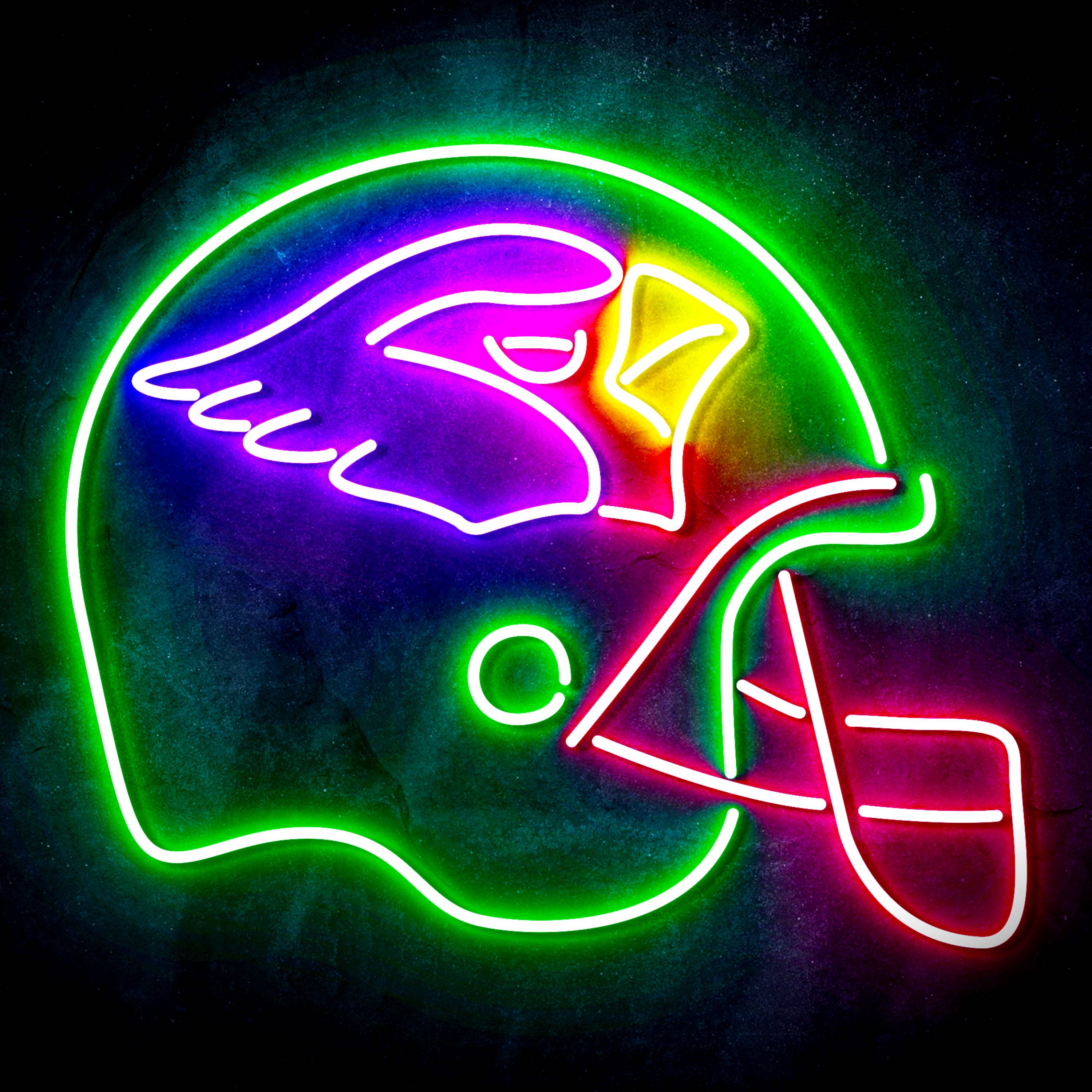 NFL Helmet Arizona Cardinals Flex Neon-like LED Sign