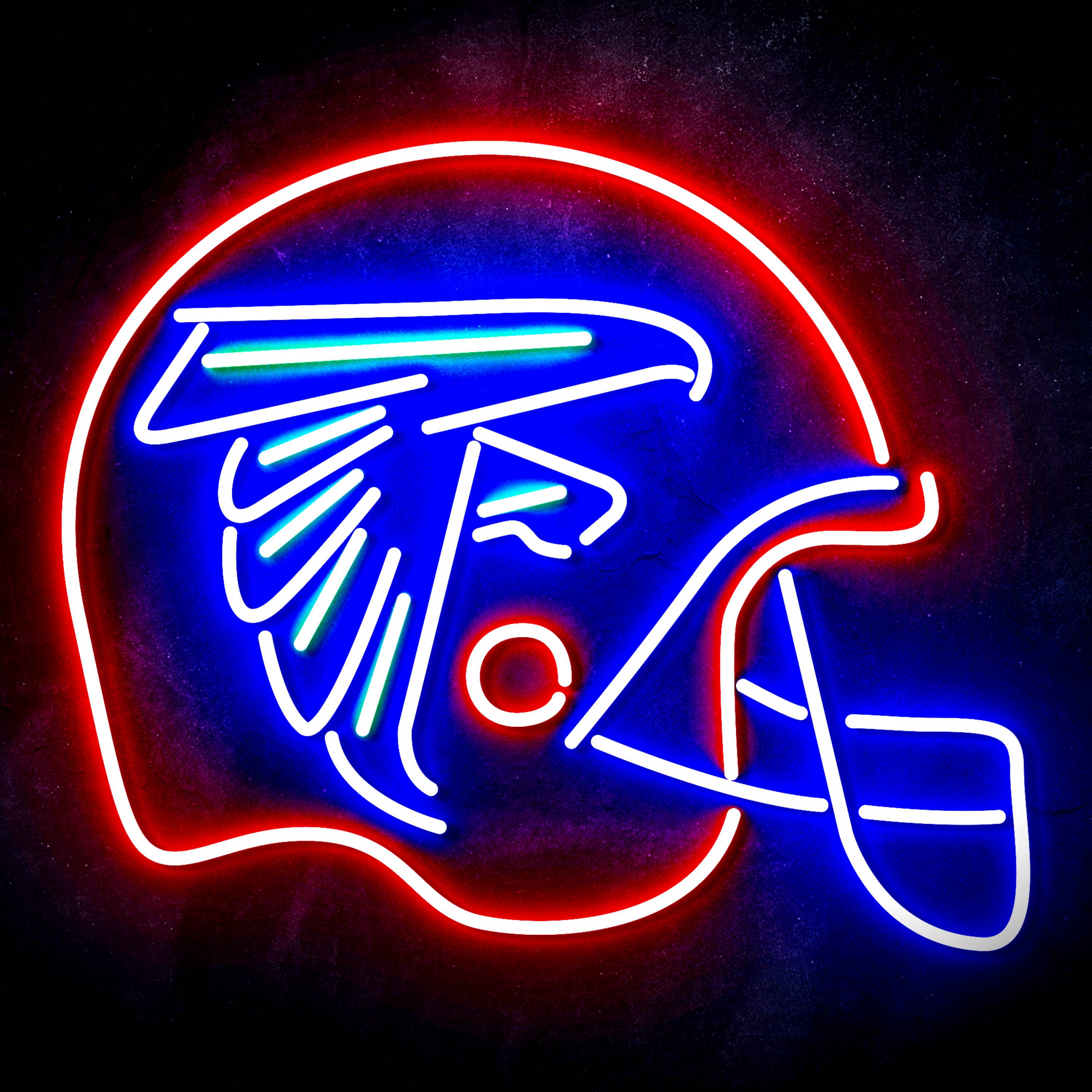 NFL Helmet Atlanta Falcons Flex Neon-like LED Sign