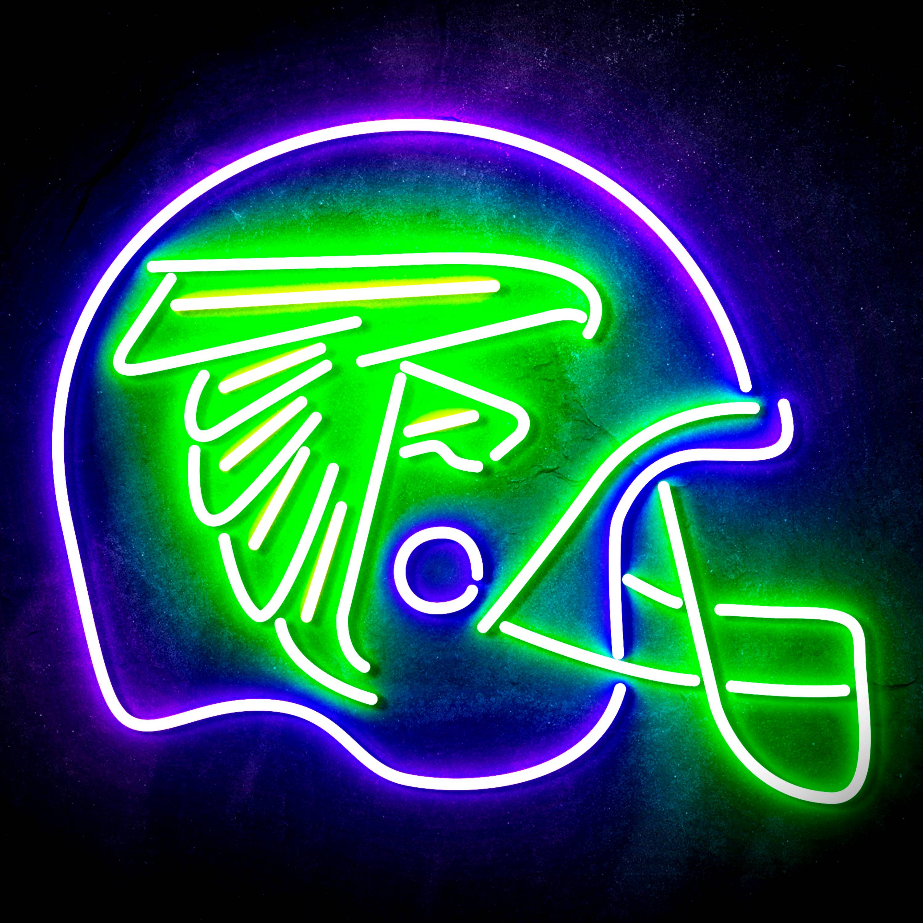 NFL Helmet Atlanta Falcons Flex Neon-like LED Sign