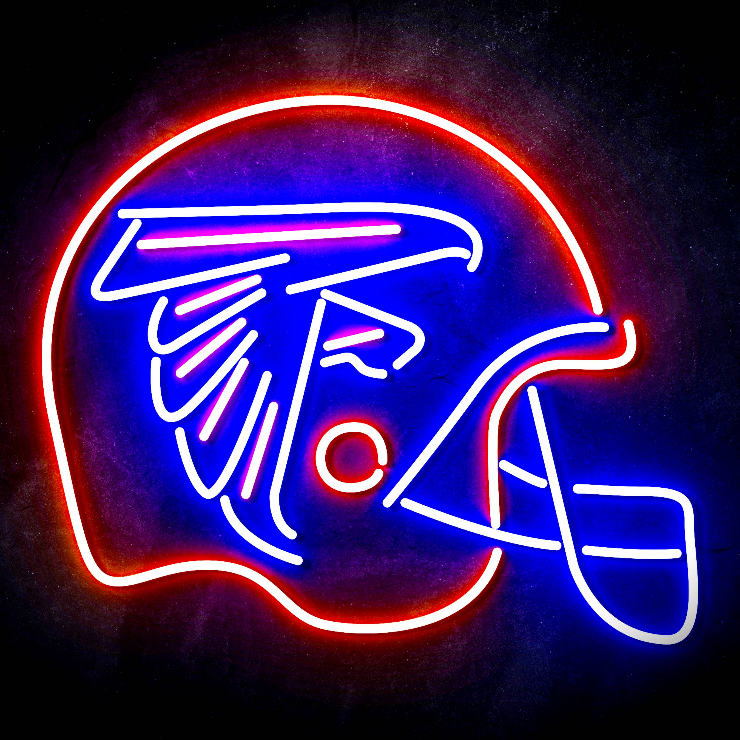 NFL Helmet Atlanta Falcons Flex Neon-like LED Sign