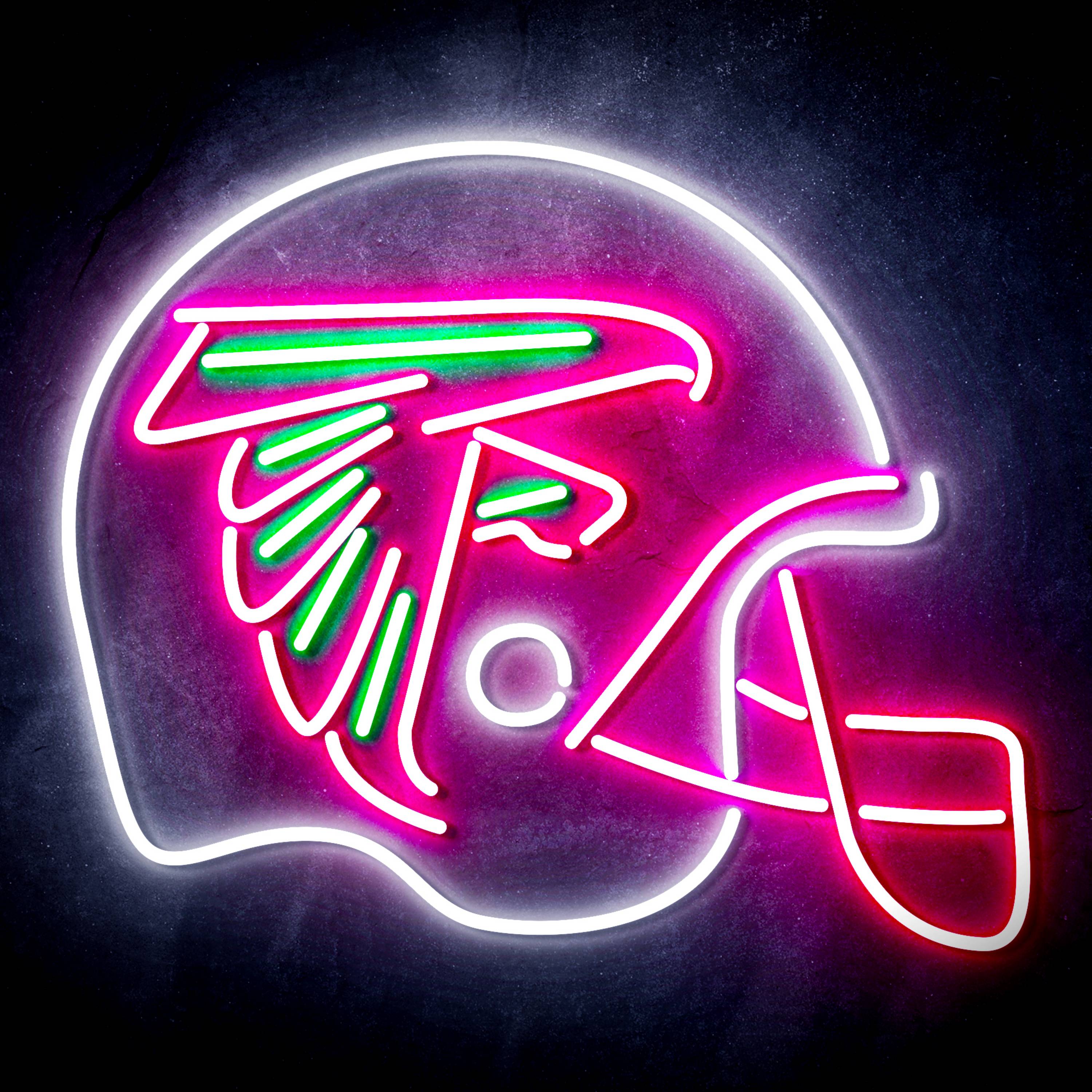 NFL Helmet Atlanta Falcons Flex Neon-like LED Sign