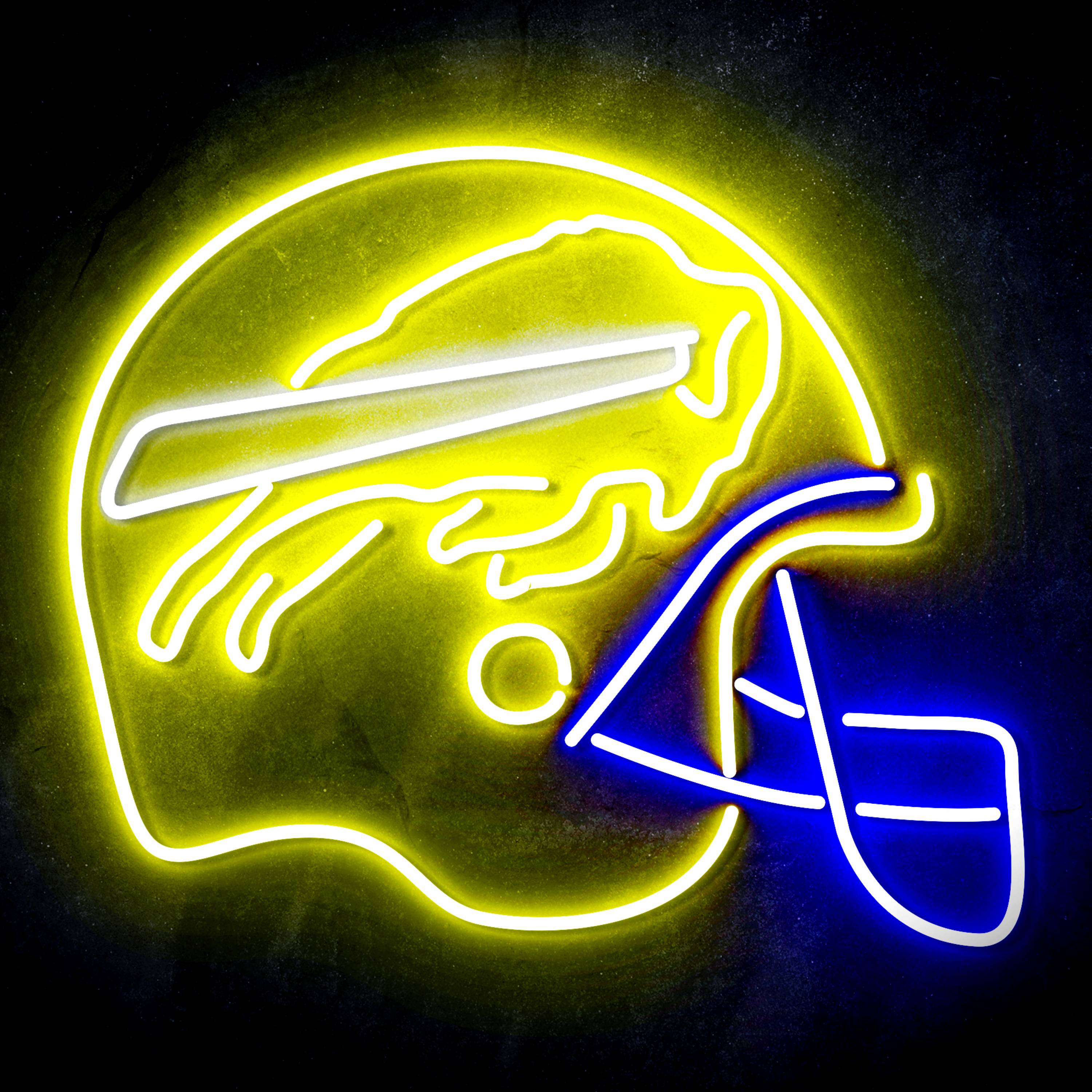 NFL Helmet Buffalo Bills Flex Neon-like LED Sign