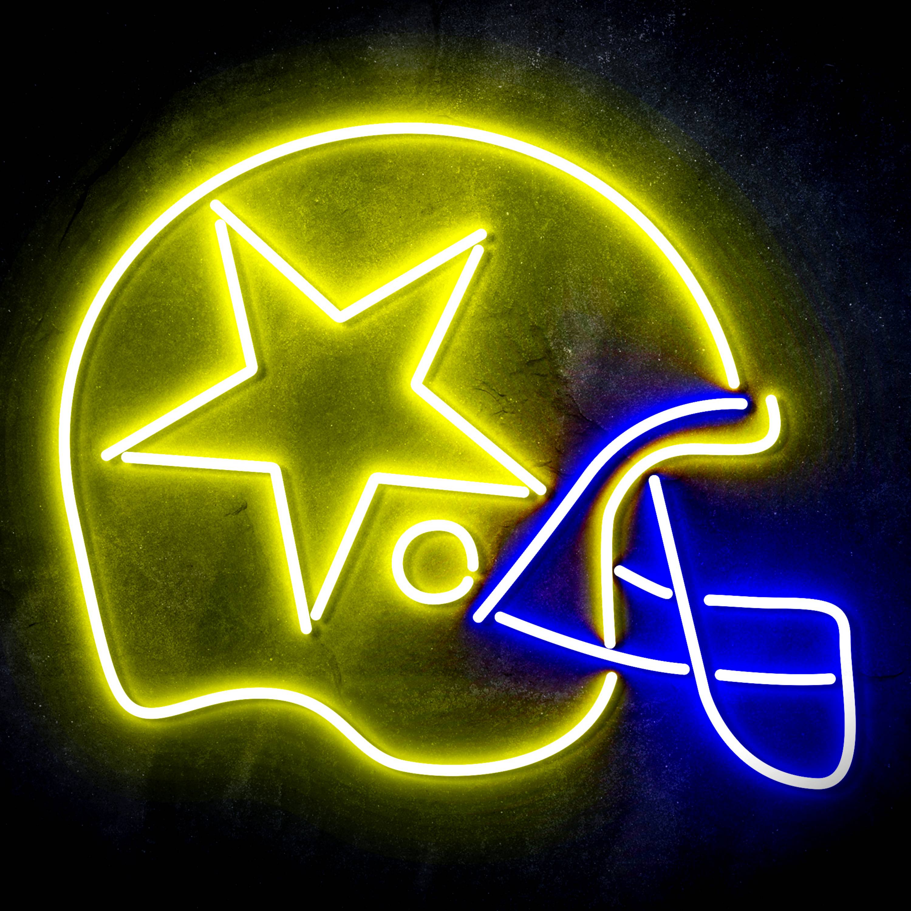 NFL Helmet Dallas Cowboys Flex Neon-like LED Sign