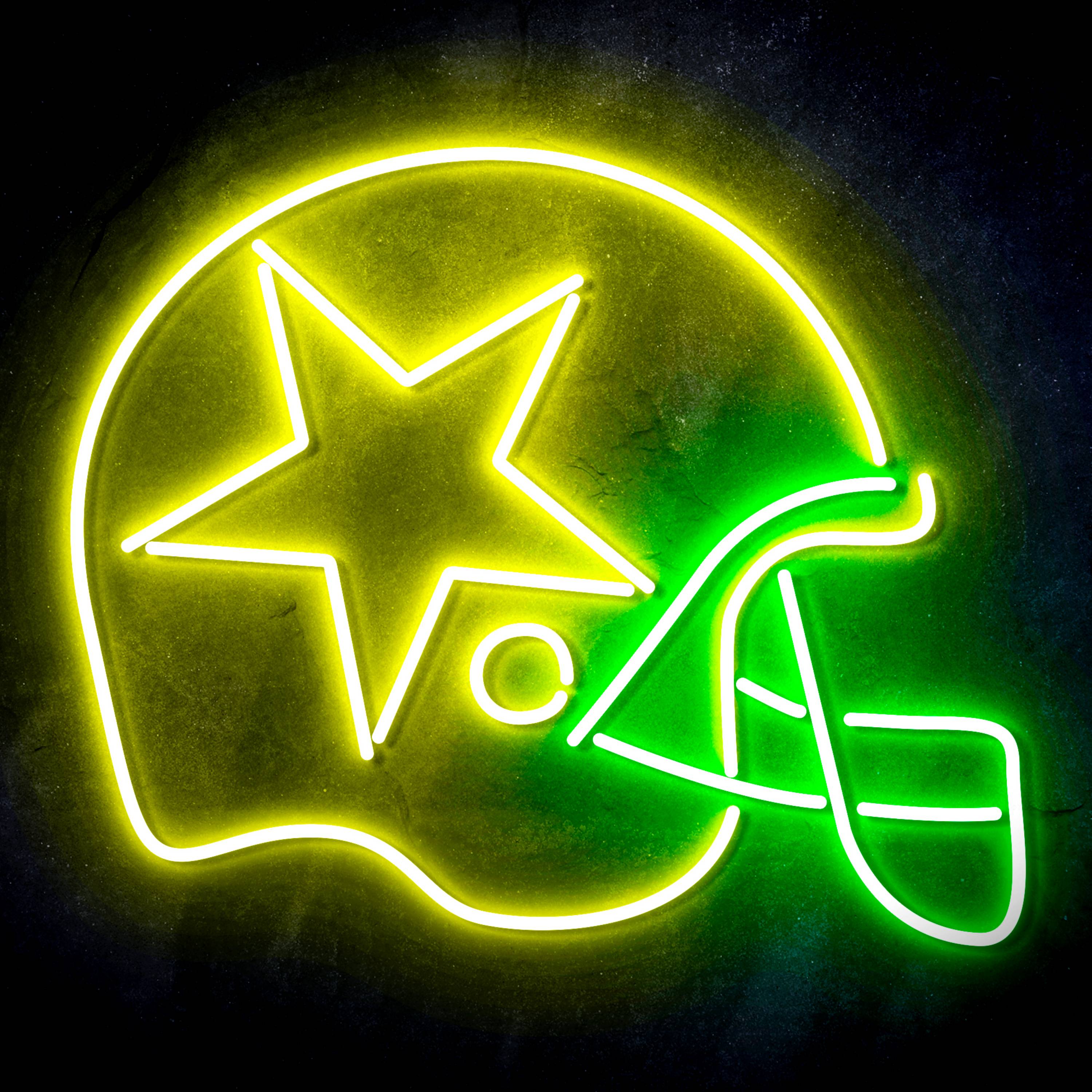 NFL Helmet Dallas Cowboys Flex Neon-like LED Sign