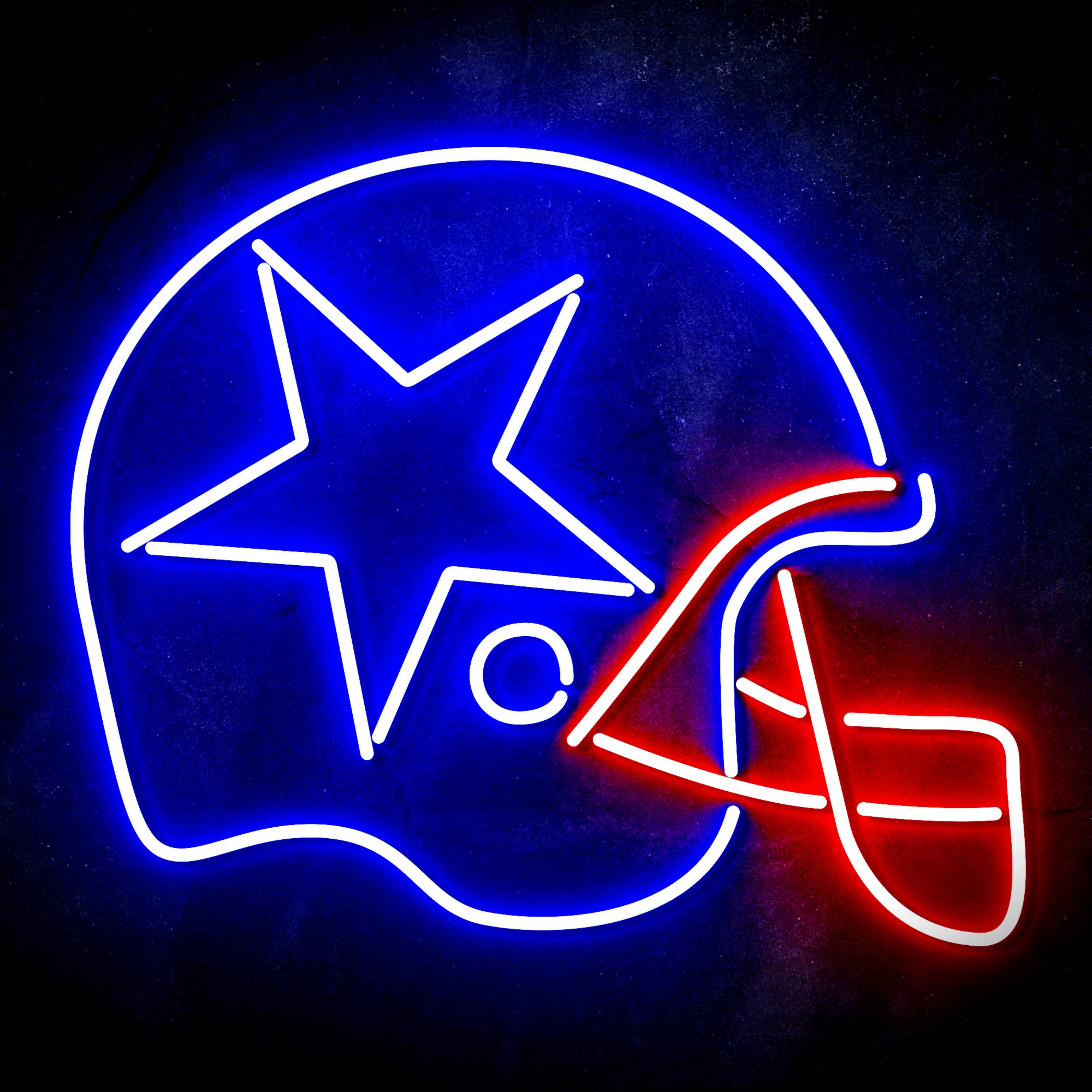 NFL Helmet Dallas Cowboys Flex Neon-like LED Sign