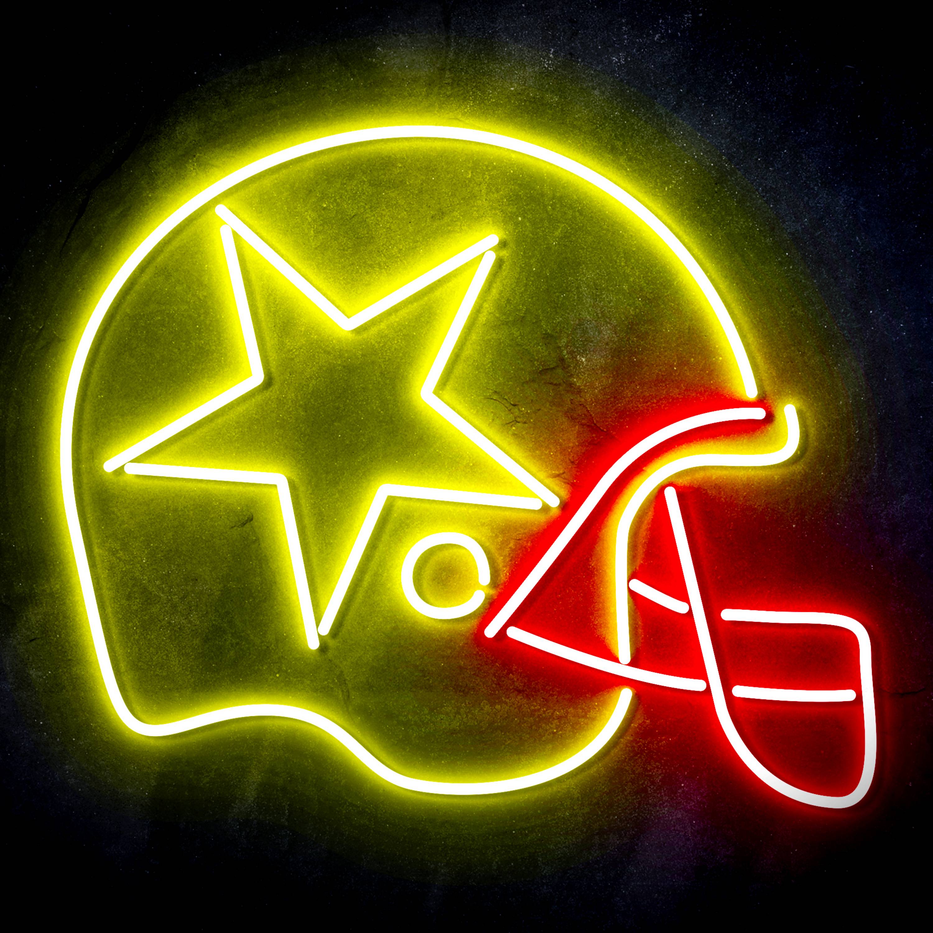 NFL Helmet Dallas Cowboys Flex Neon-like LED Sign