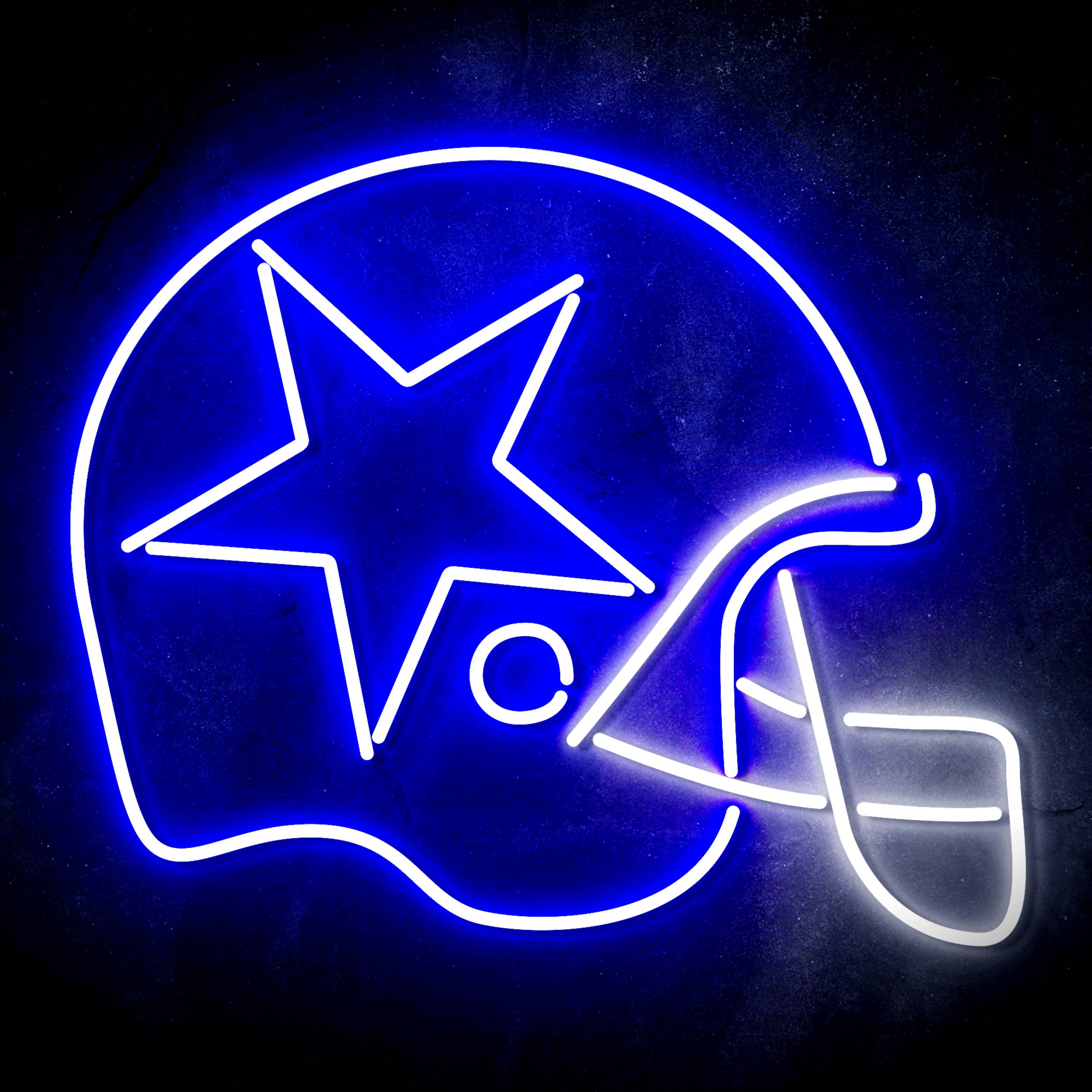 NFL Helmet Dallas Cowboys Flex Neon-like LED Sign