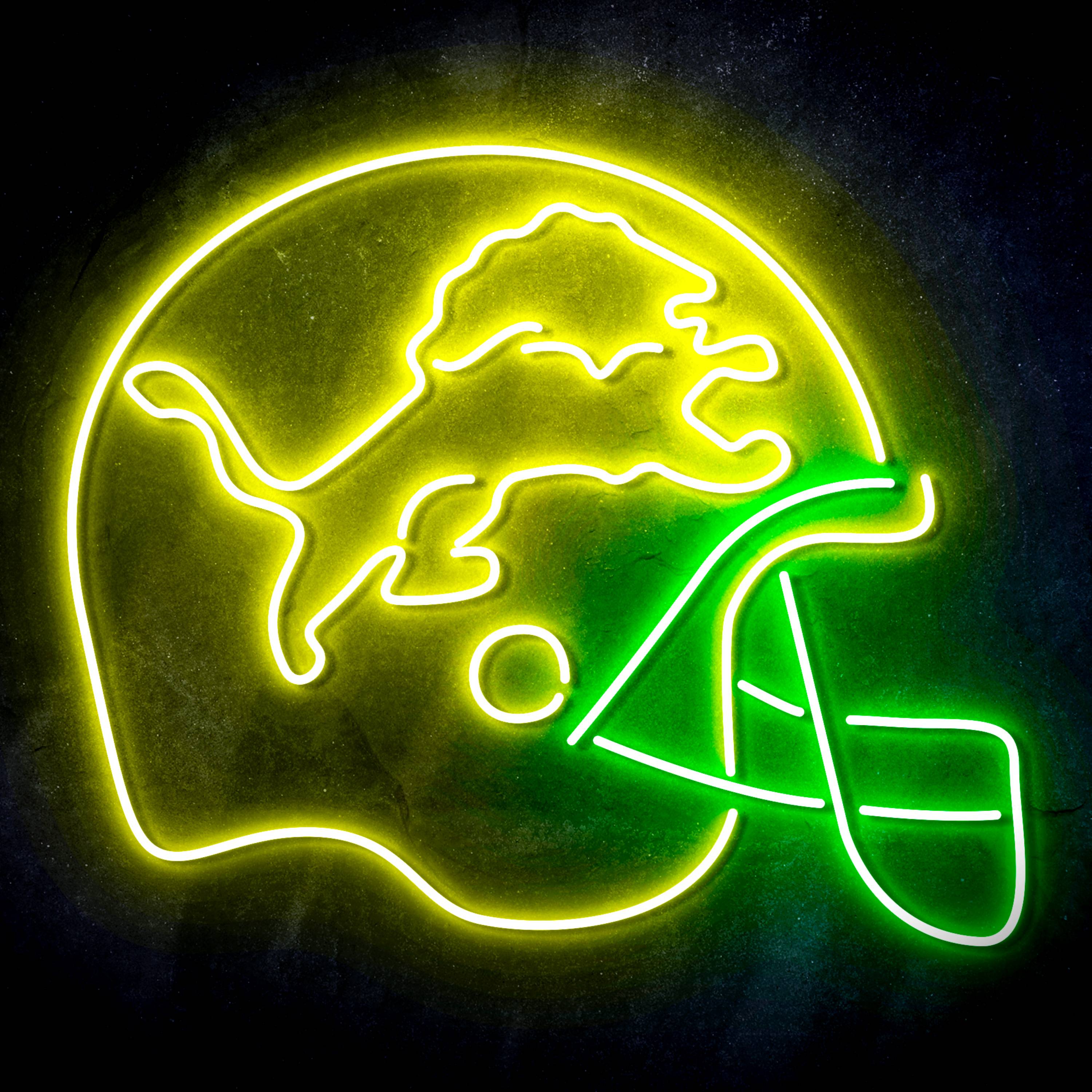 NFL Helmet Detroit Lions Flex Neon-like LED Sign