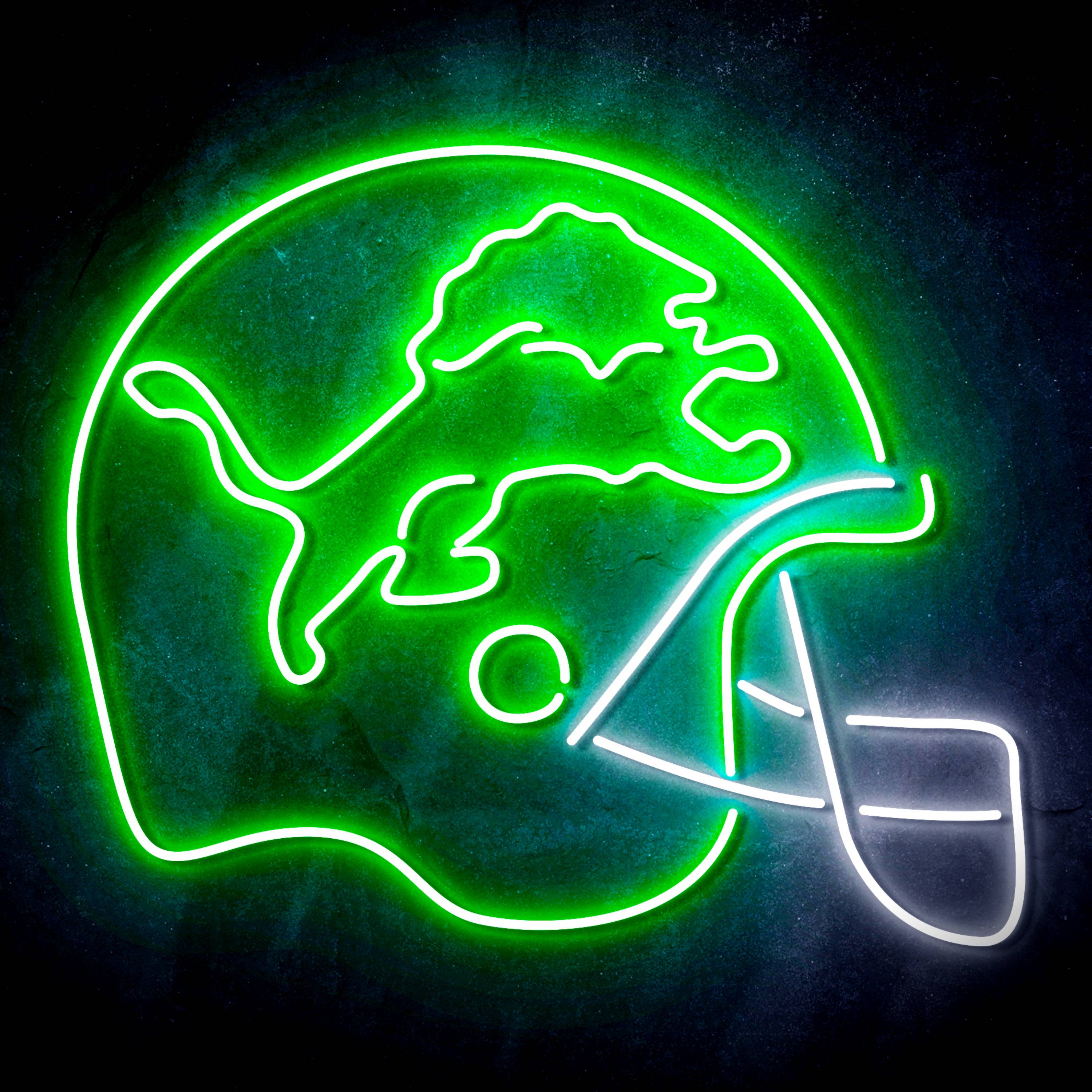 NFL Helmet Detroit Lions Flex Neon-like LED Sign