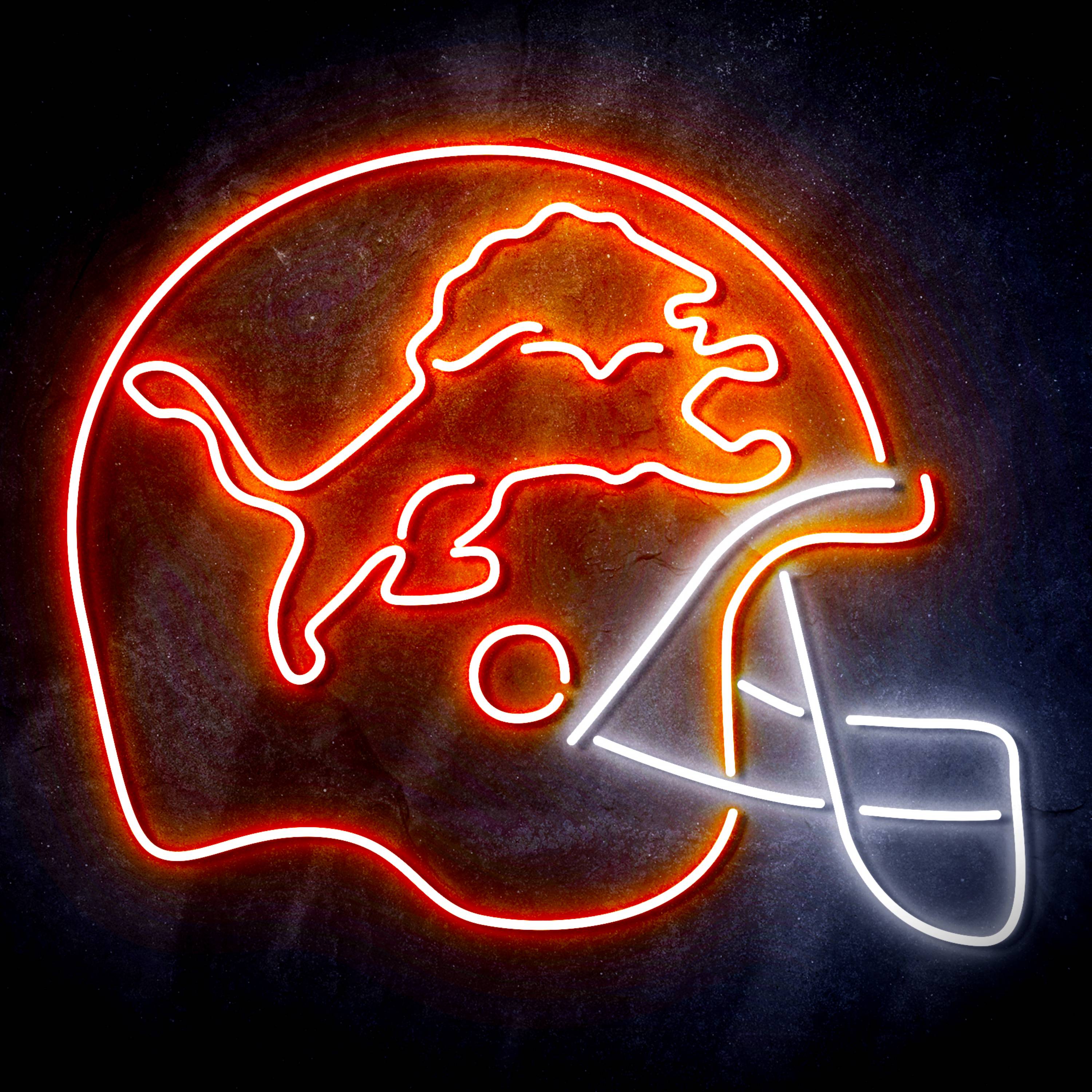 NFL Helmet Detroit Lions Flex Neon-like LED Sign