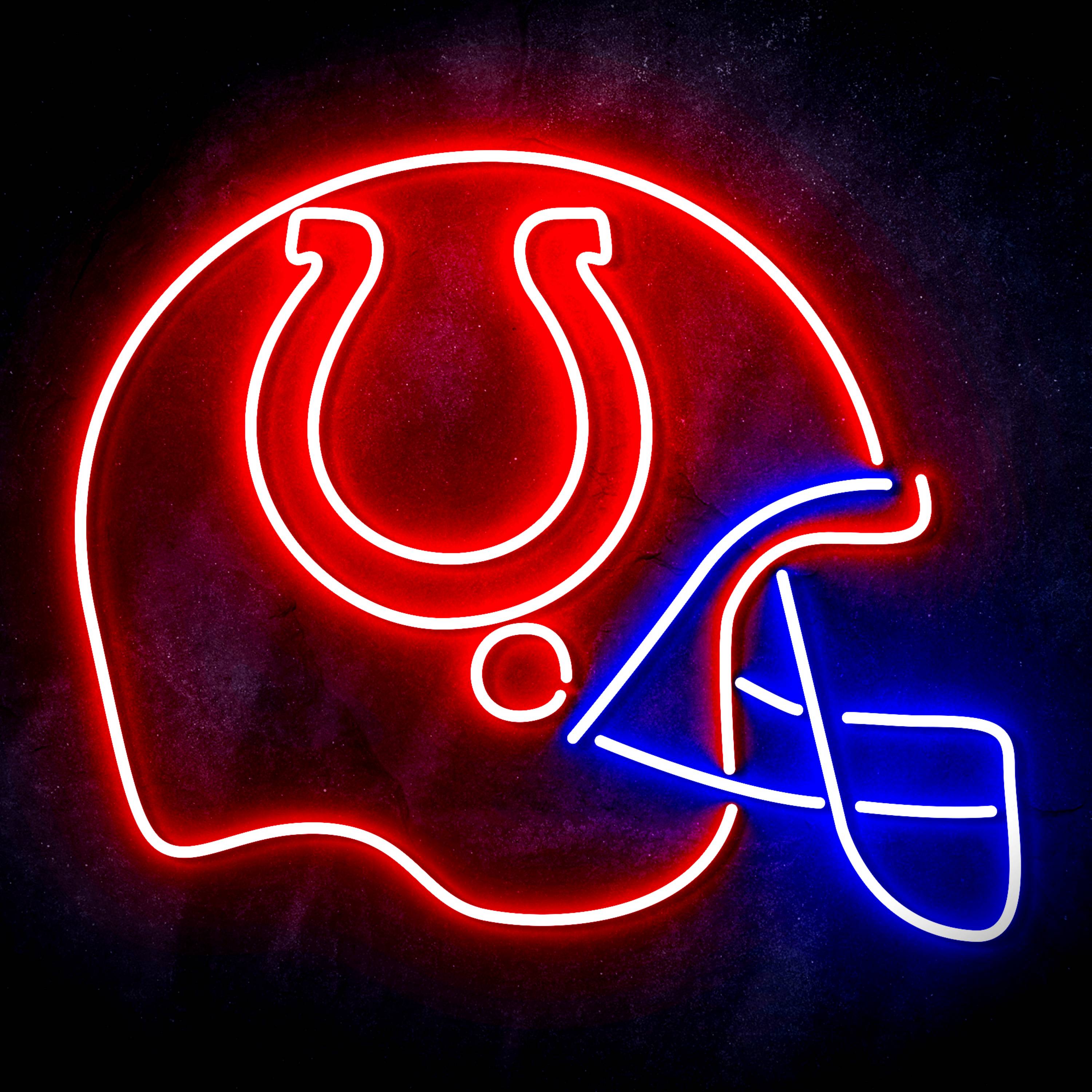 NFL Helmet Indianapolis Colts Flex Neon-like LED Sign