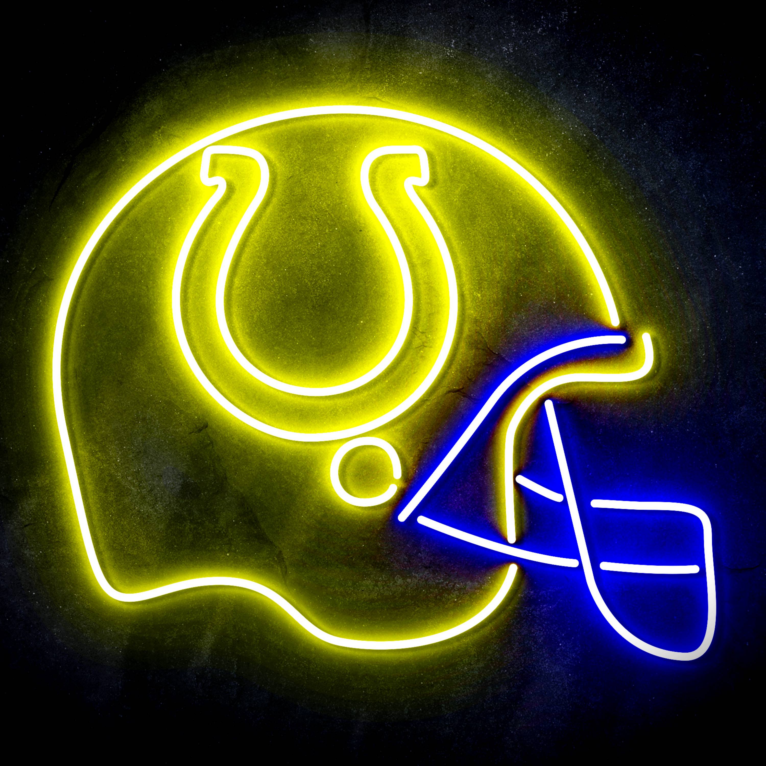 NFL Helmet Indianapolis Colts Flex Neon-like LED Sign