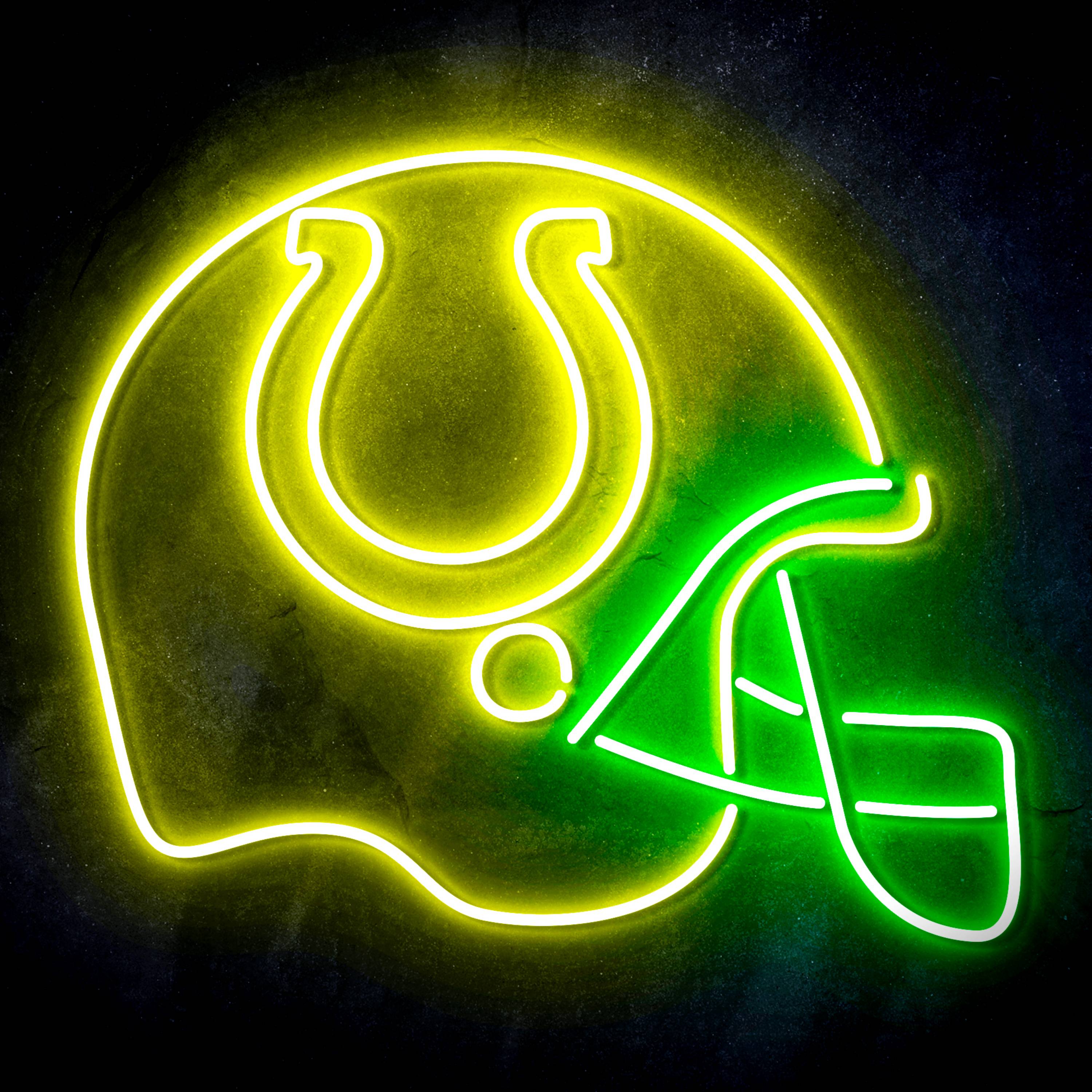 NFL Helmet Indianapolis Colts Flex Neon-like LED Sign