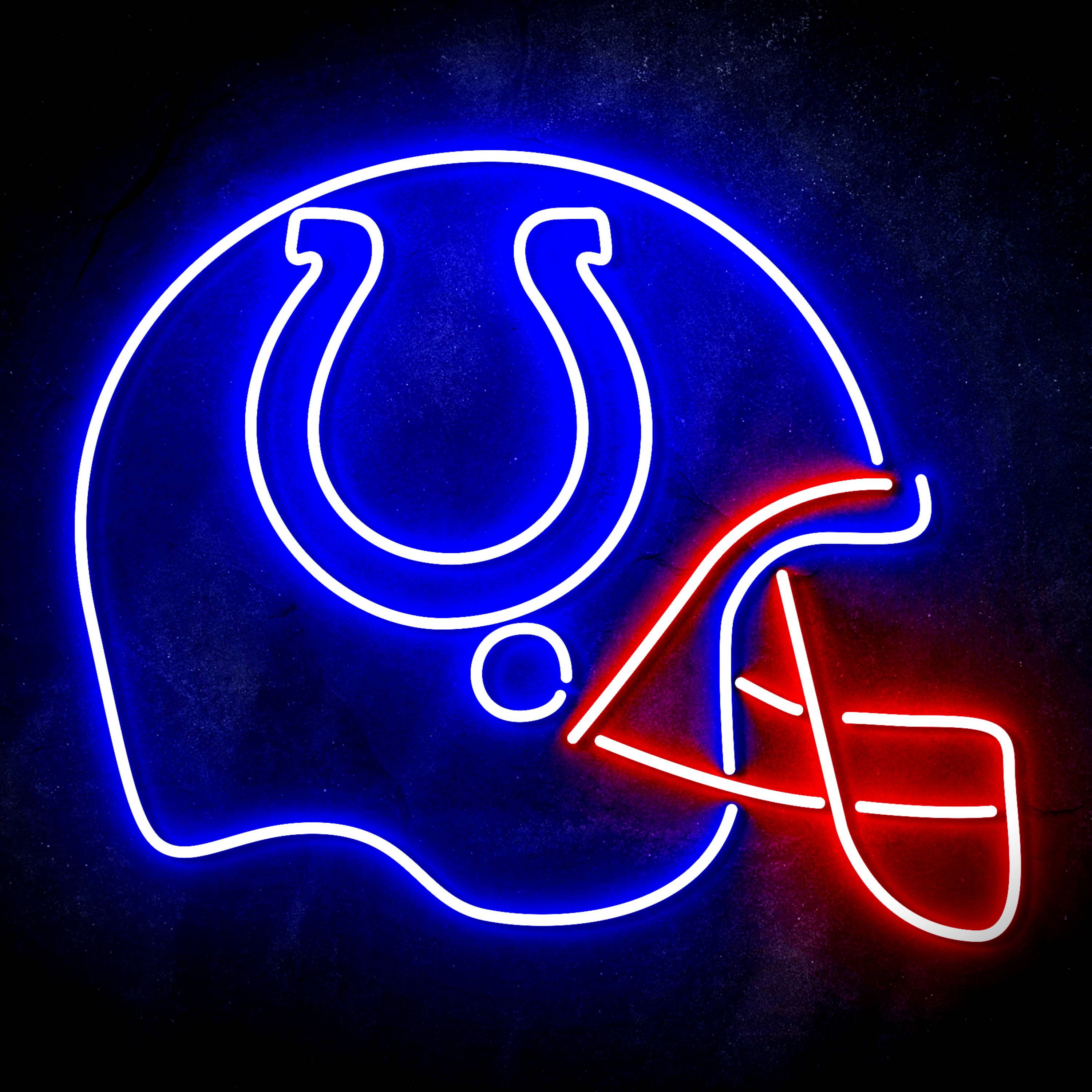 NFL Helmet Indianapolis Colts Flex Neon-like LED Sign