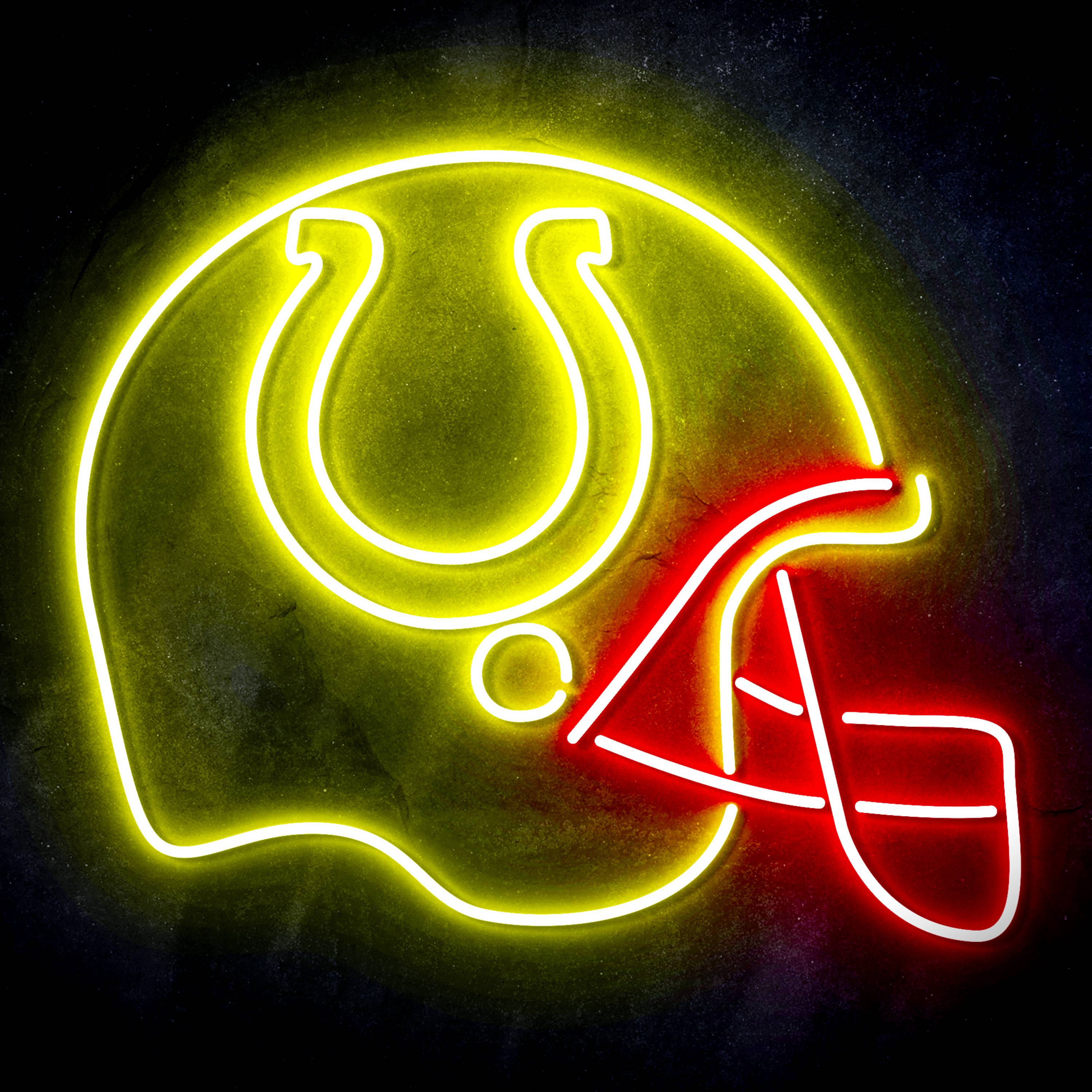 NFL Helmet Indianapolis Colts Flex Neon-like LED Sign