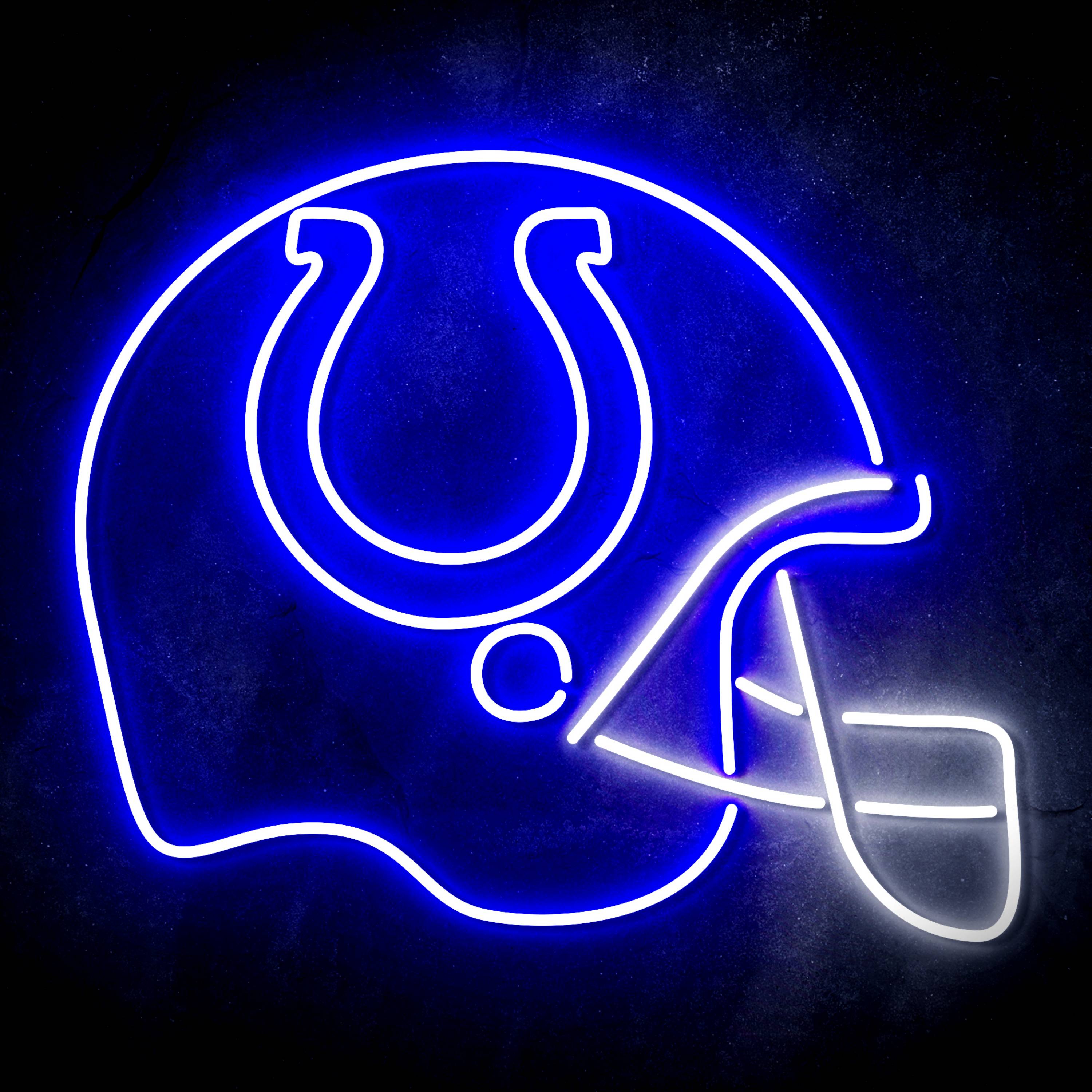 NFL Helmet Indianapolis Colts Flex Neon-like LED Sign