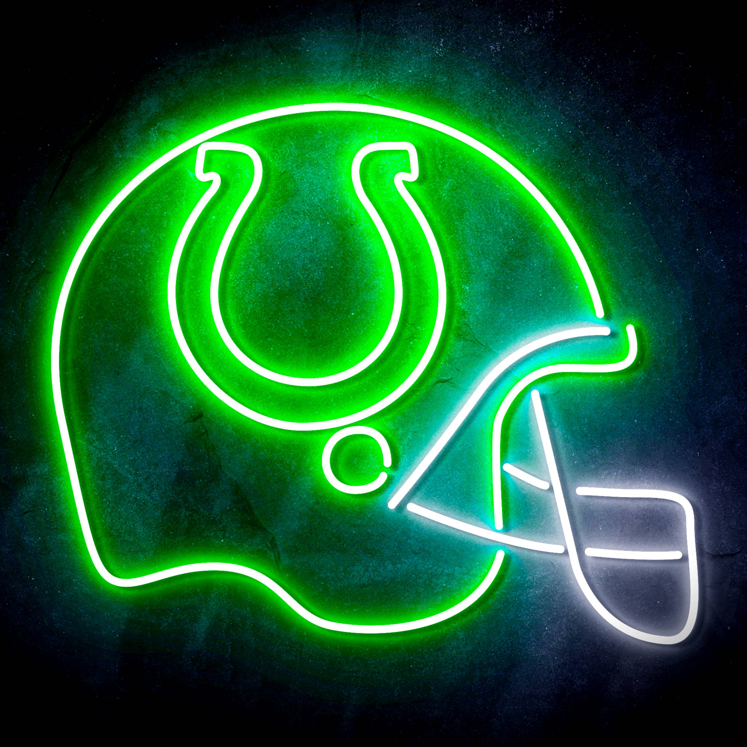 NFL Helmet Indianapolis Colts Flex Neon-like LED Sign