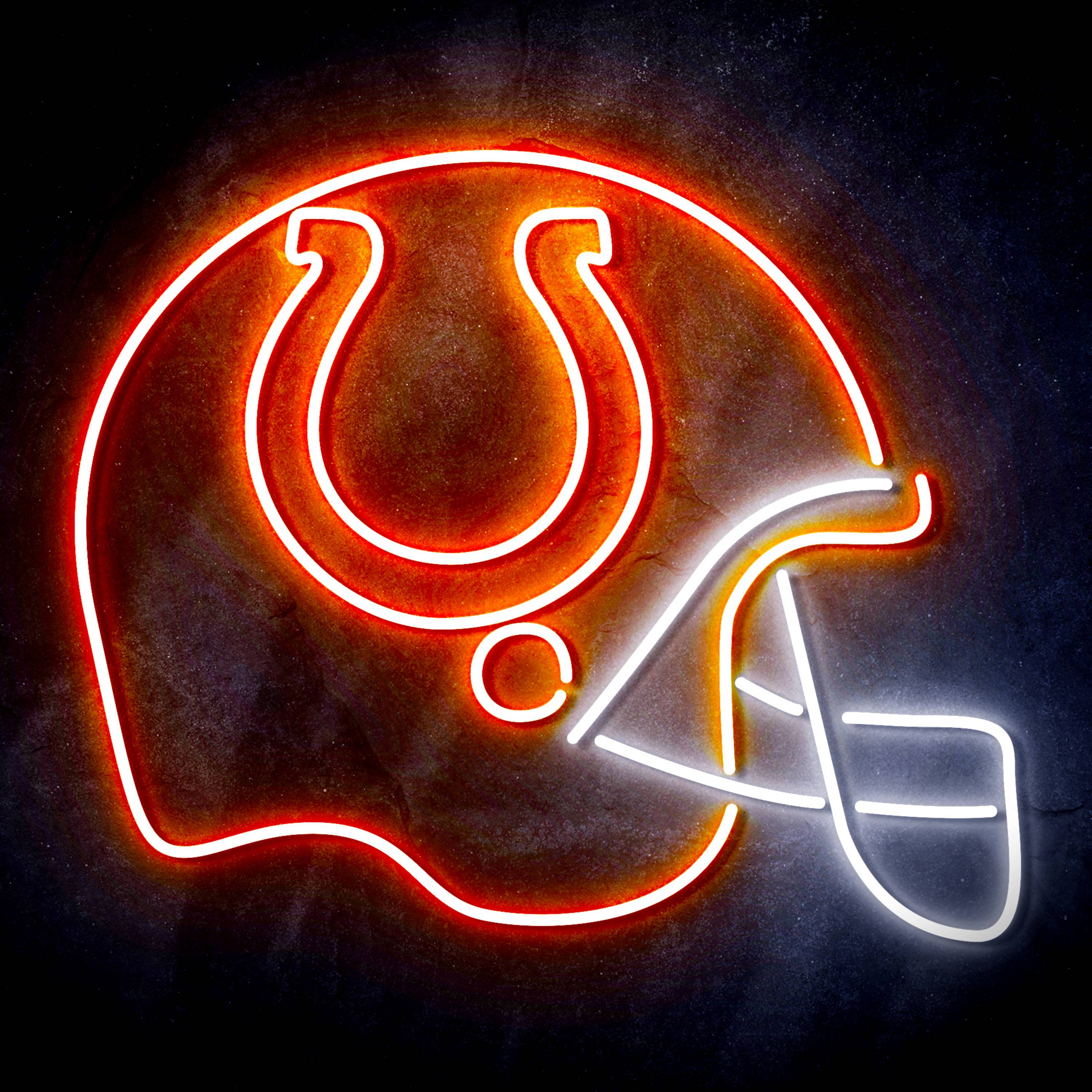 NFL Helmet Indianapolis Colts Flex Neon-like LED Sign