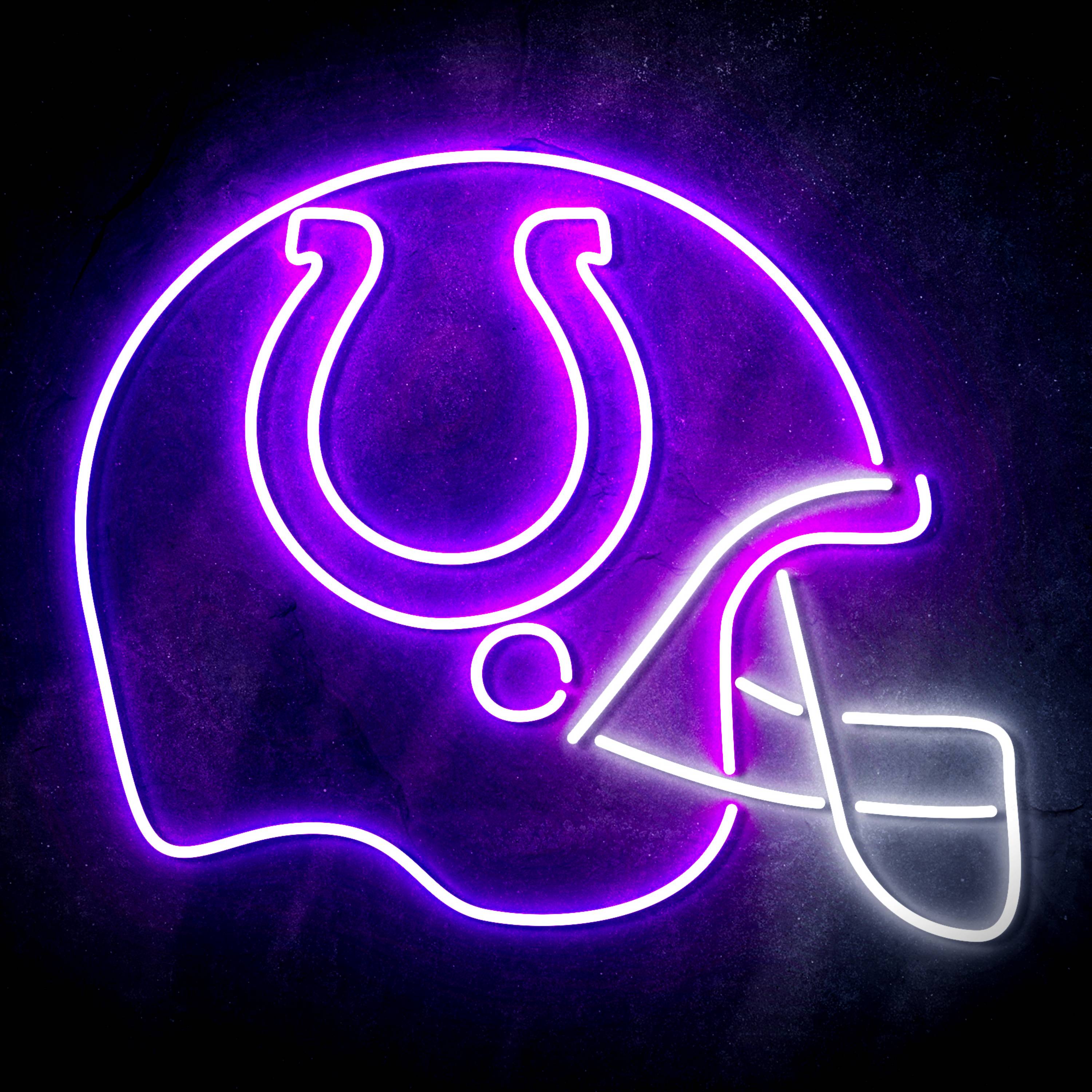 NFL Helmet Indianapolis Colts Flex Neon-like LED Sign