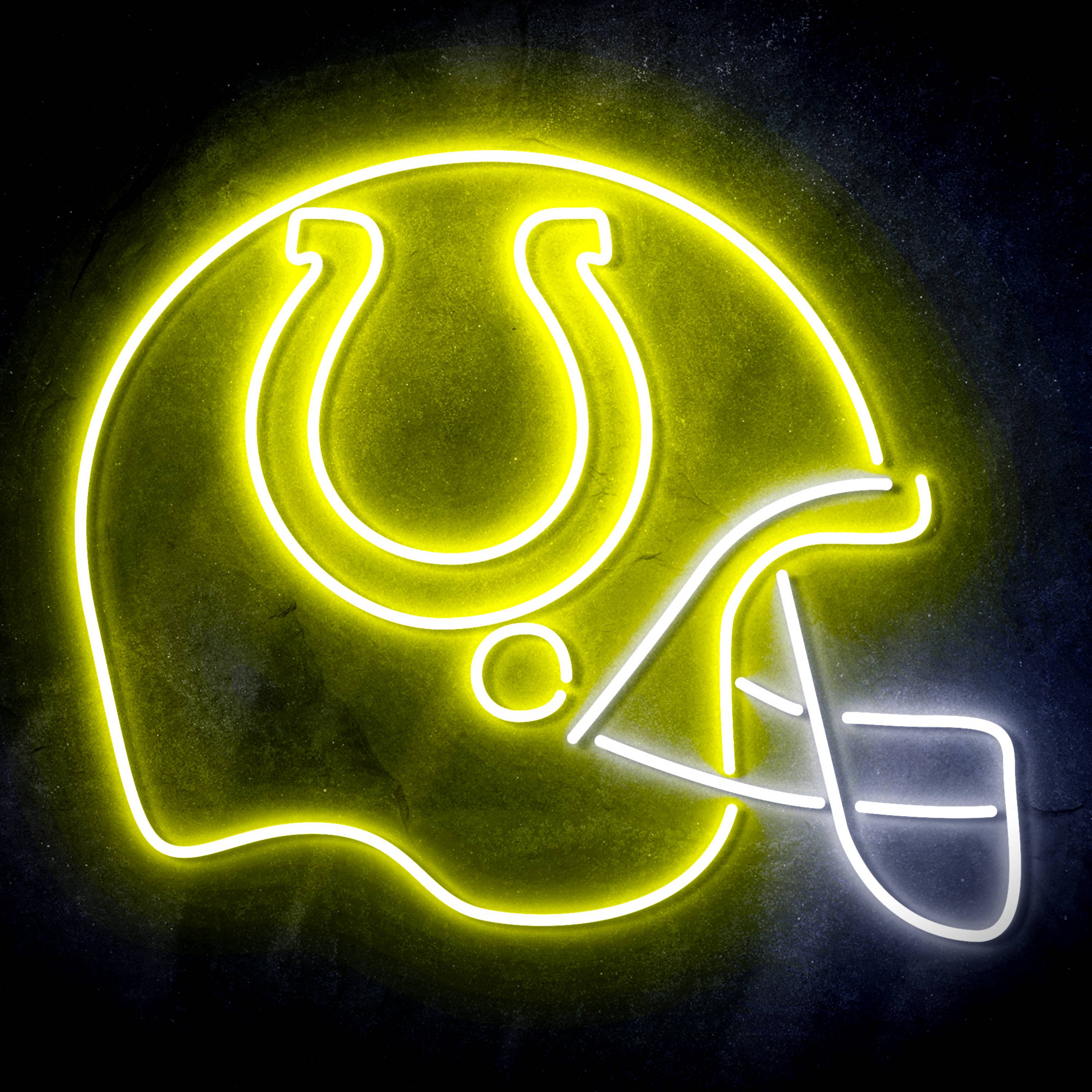 NFL Helmet Indianapolis Colts Flex Neon-like LED Sign