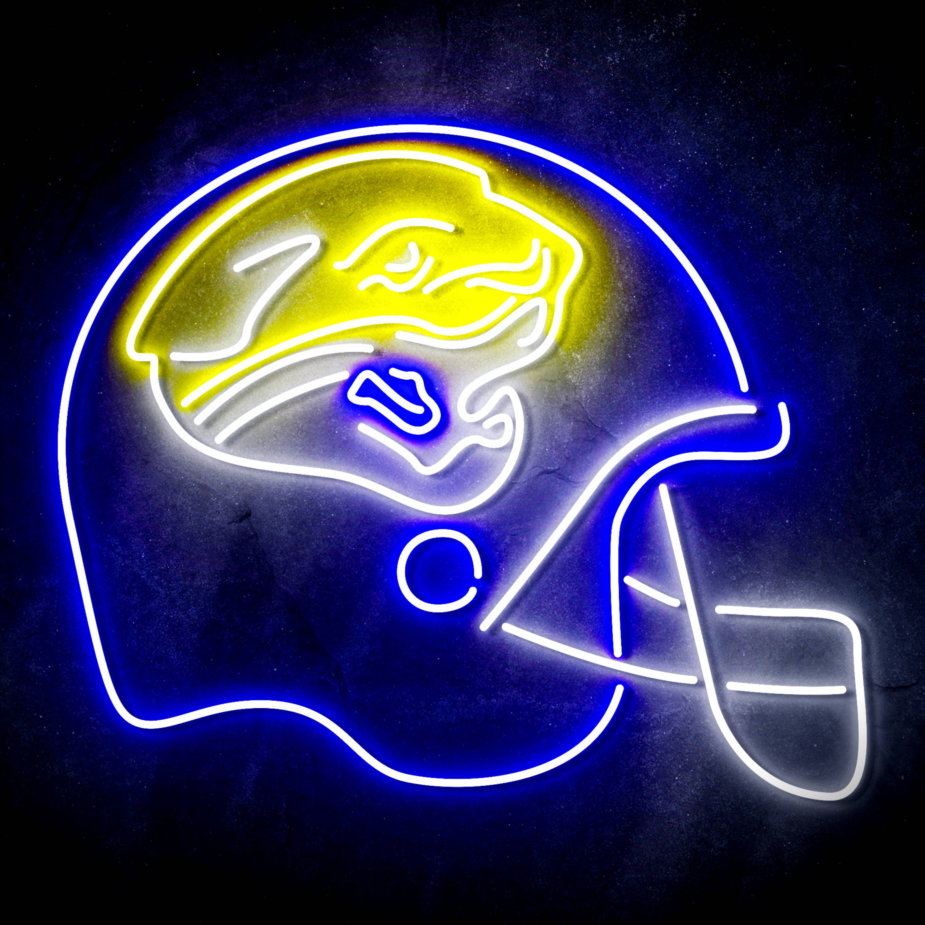 NFL Helmet Jacksonville Jaguars Flex Neon-like LED Sign