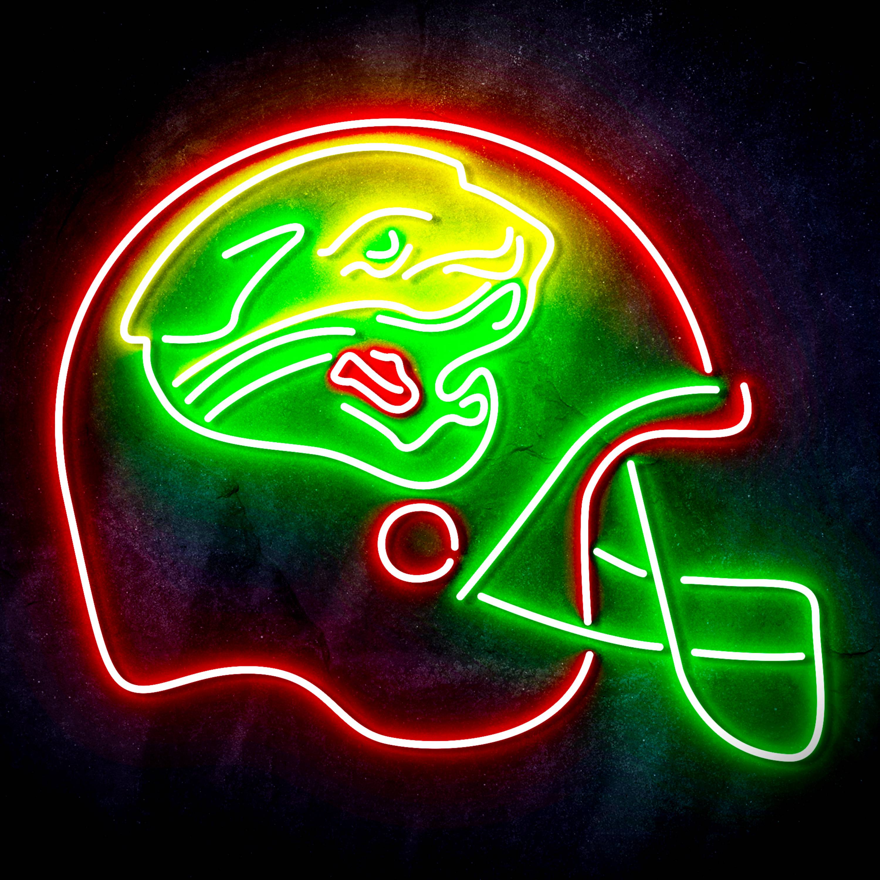 NFL Helmet Jacksonville Jaguars Flex Neon-like LED Sign