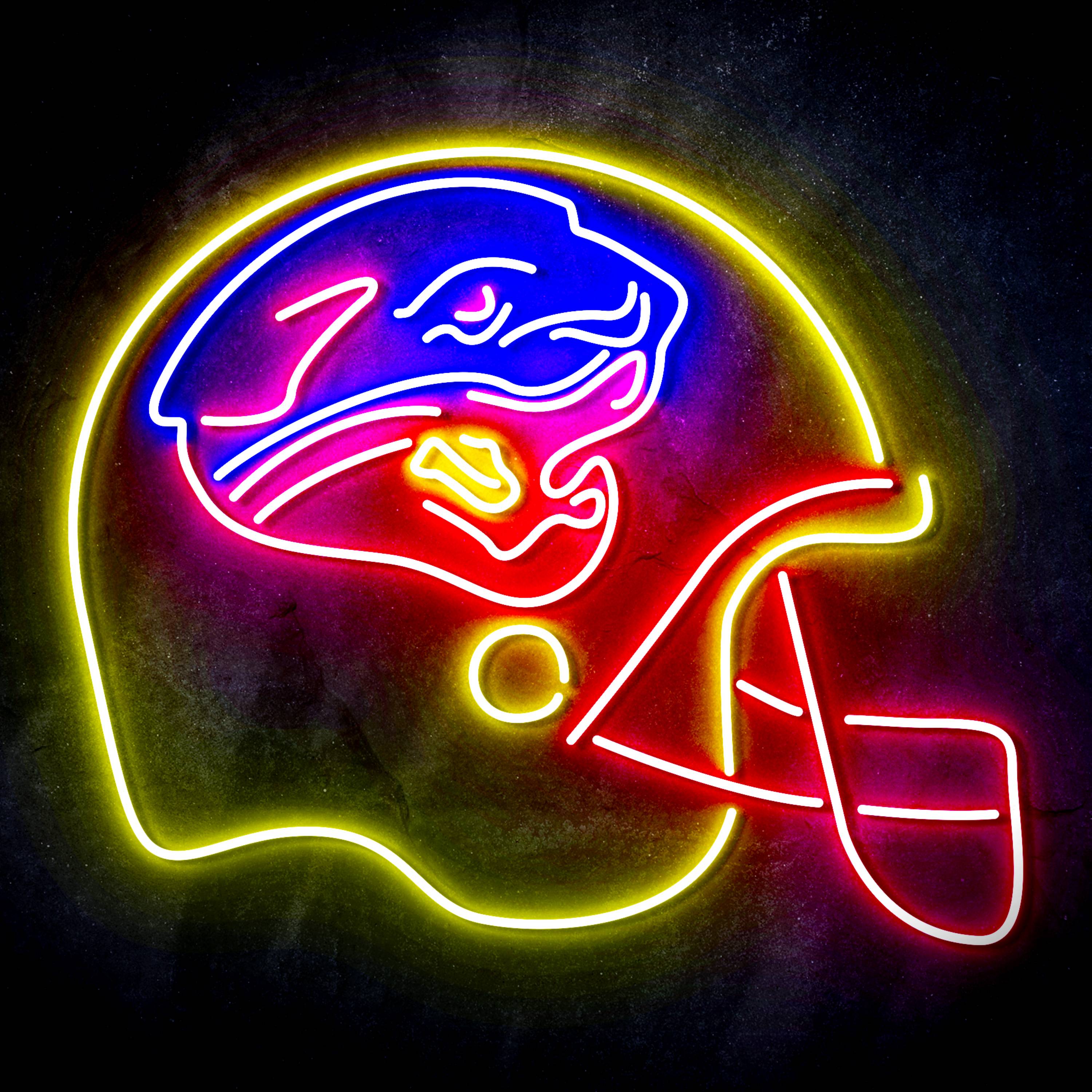 NFL Helmet Jacksonville Jaguars Flex Neon-like LED Sign