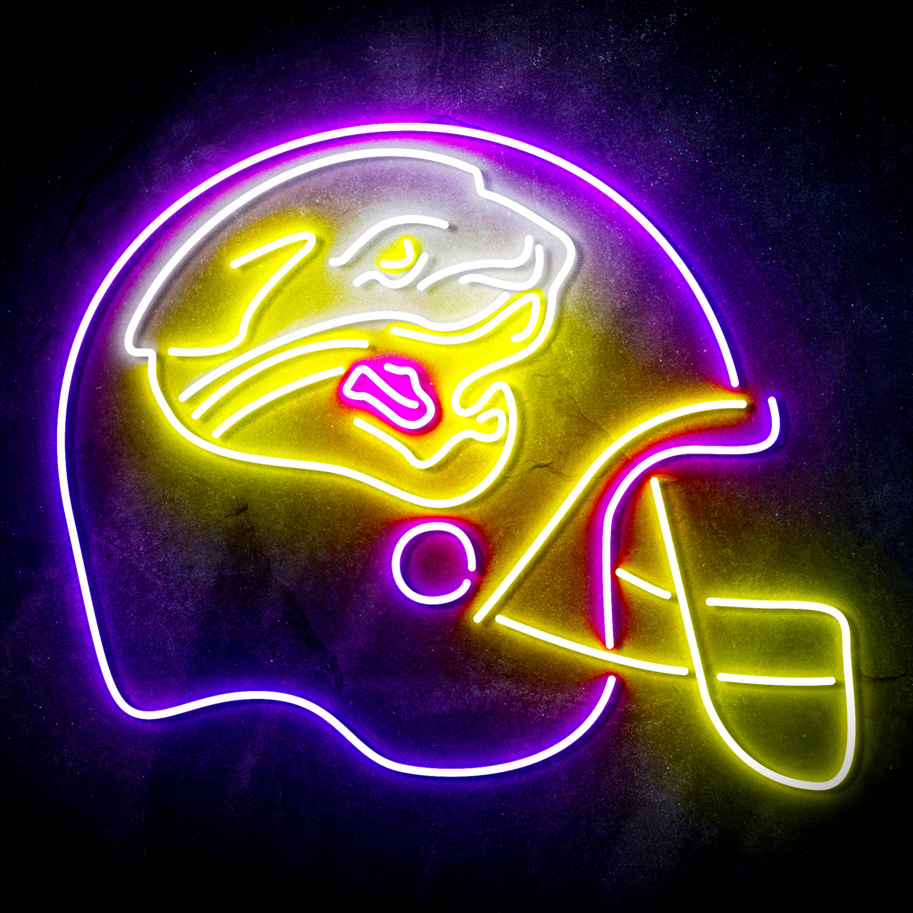 NFL Helmet Jacksonville Jaguars Flex Neon-like LED Sign