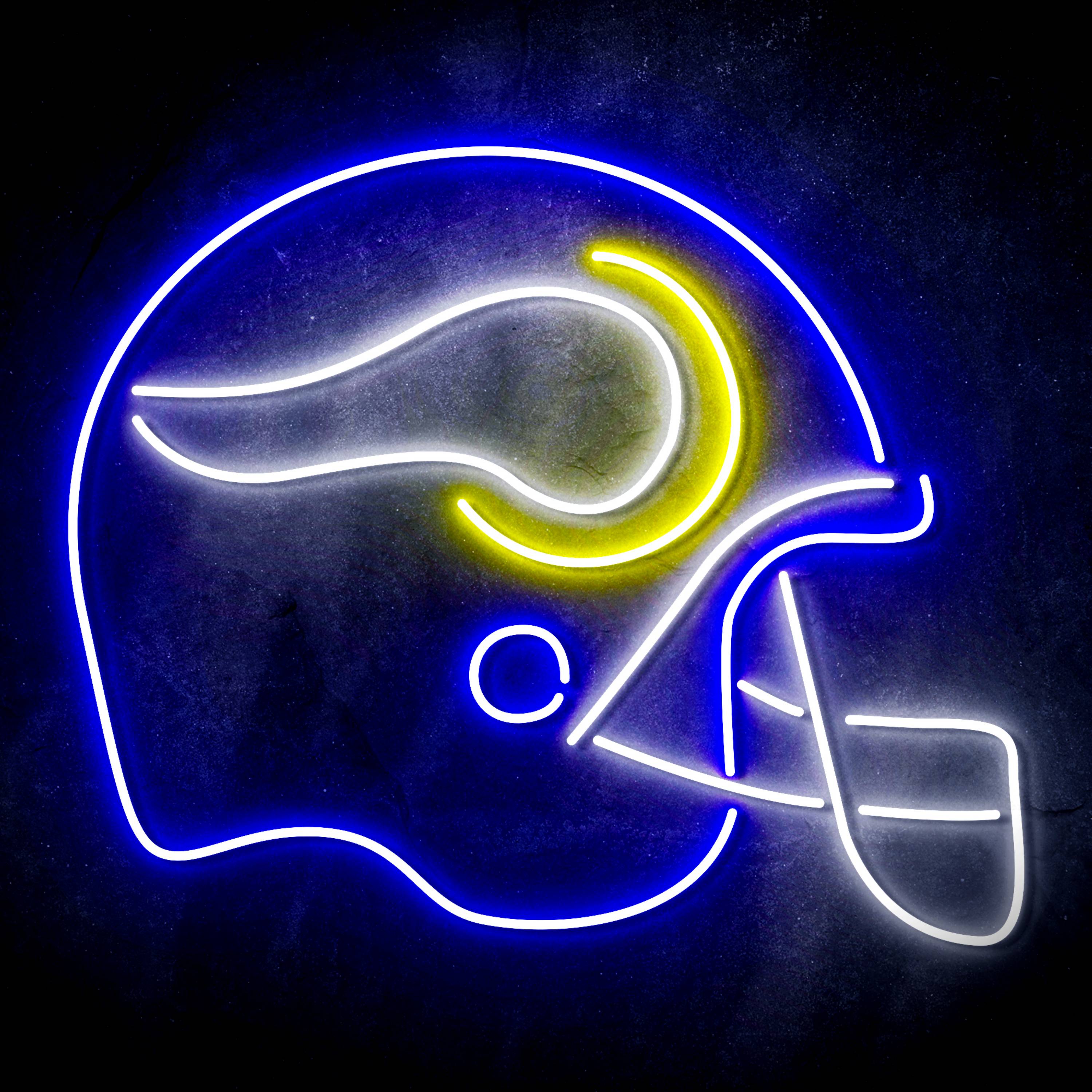 NFL Helmet Minnesota Vikings Flex Neon-like LED Sign