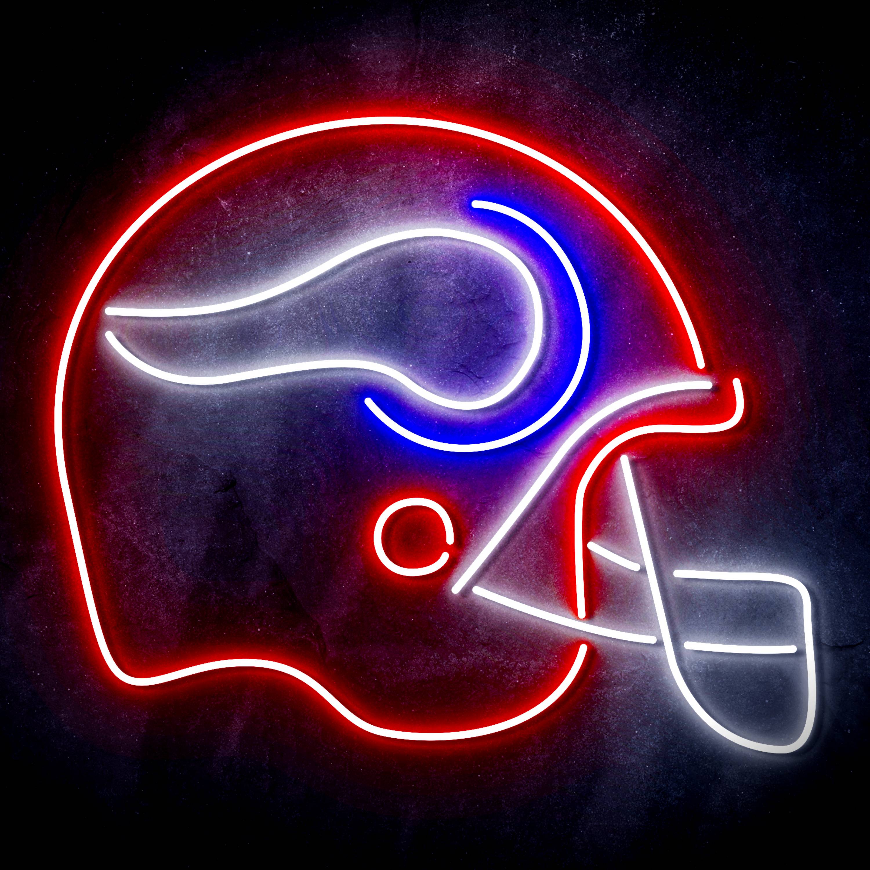 NFL Helmet Minnesota Vikings Flex Neon-like LED Sign