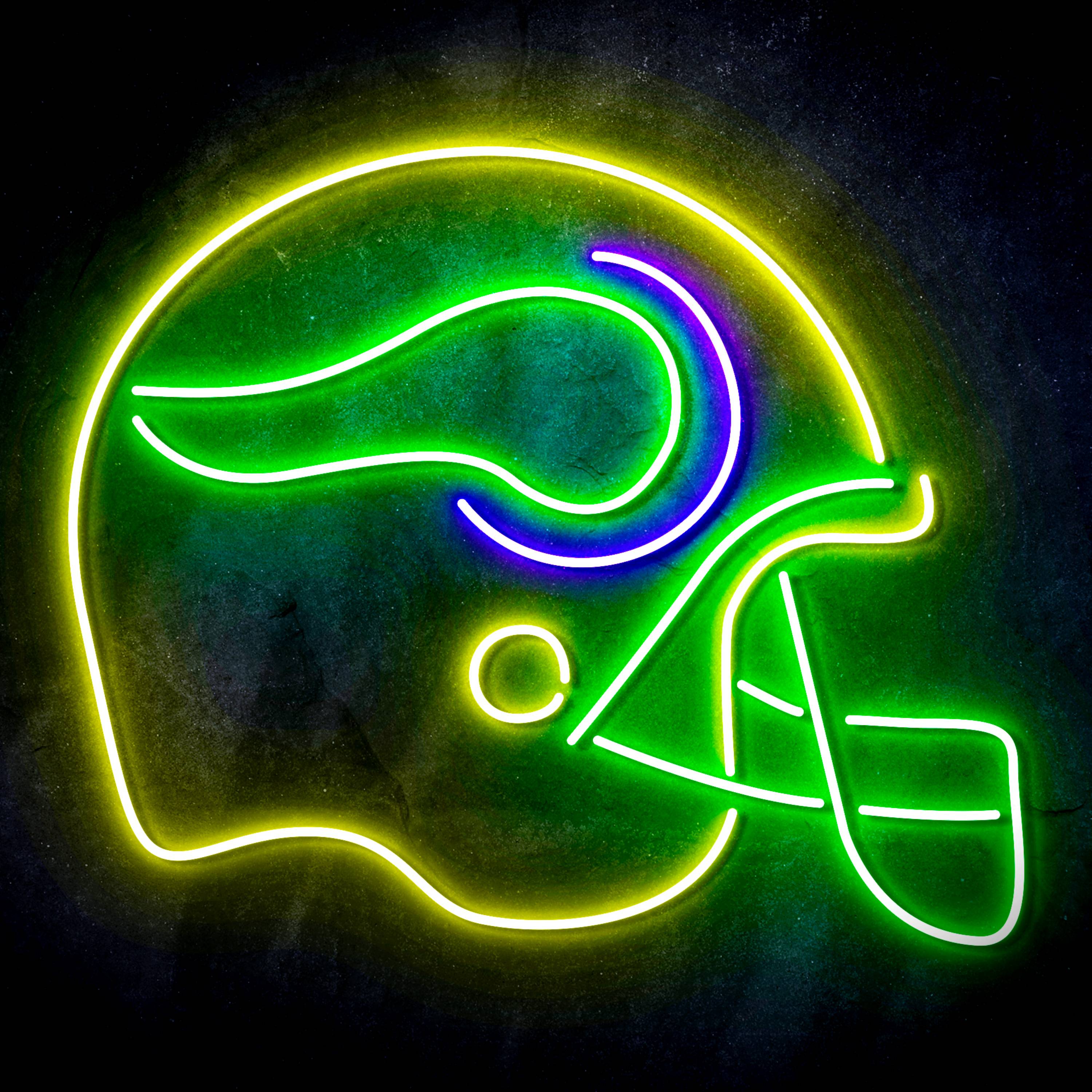 NFL Helmet Minnesota Vikings Flex Neon-like LED Sign