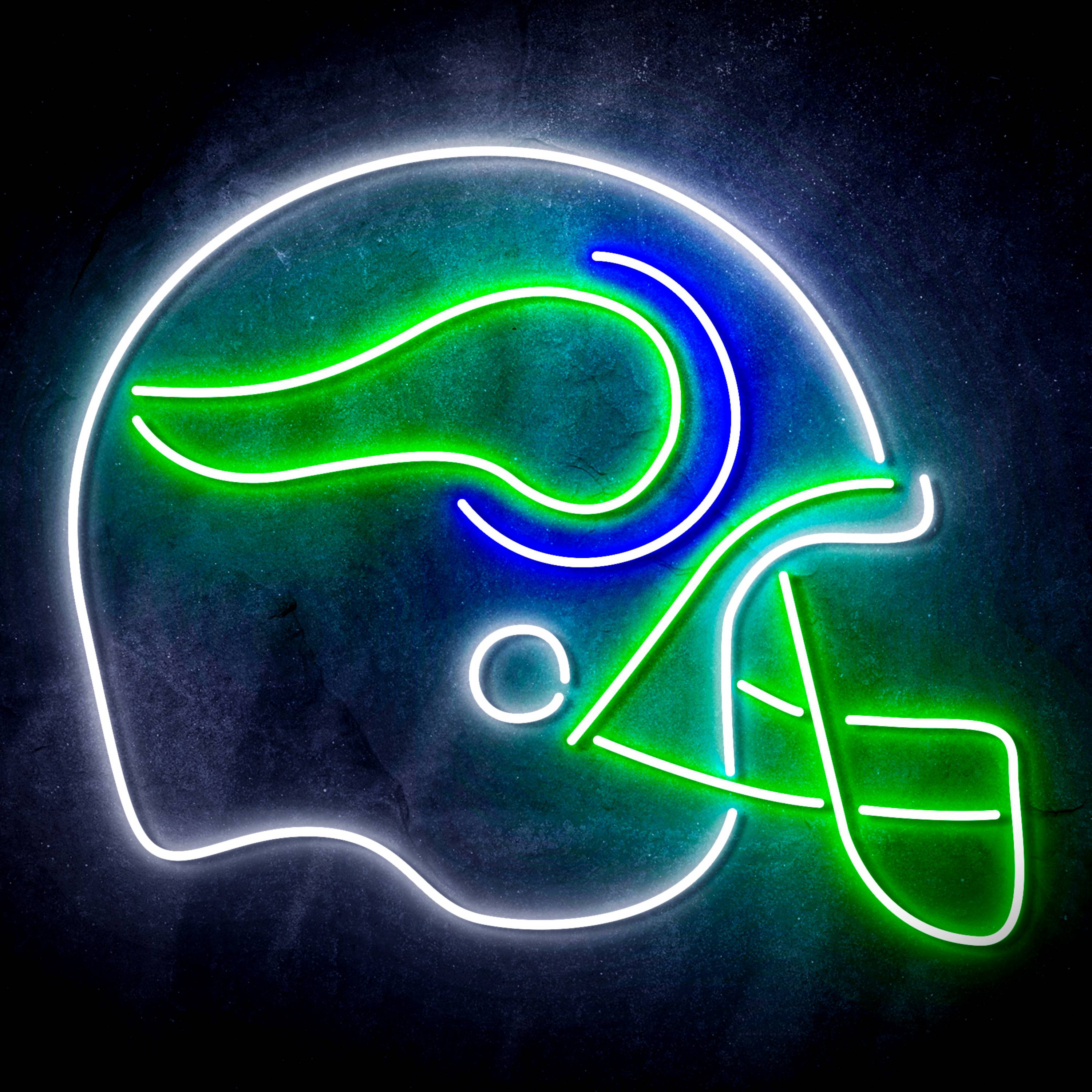 NFL Helmet Minnesota Vikings Flex Neon-like LED Sign