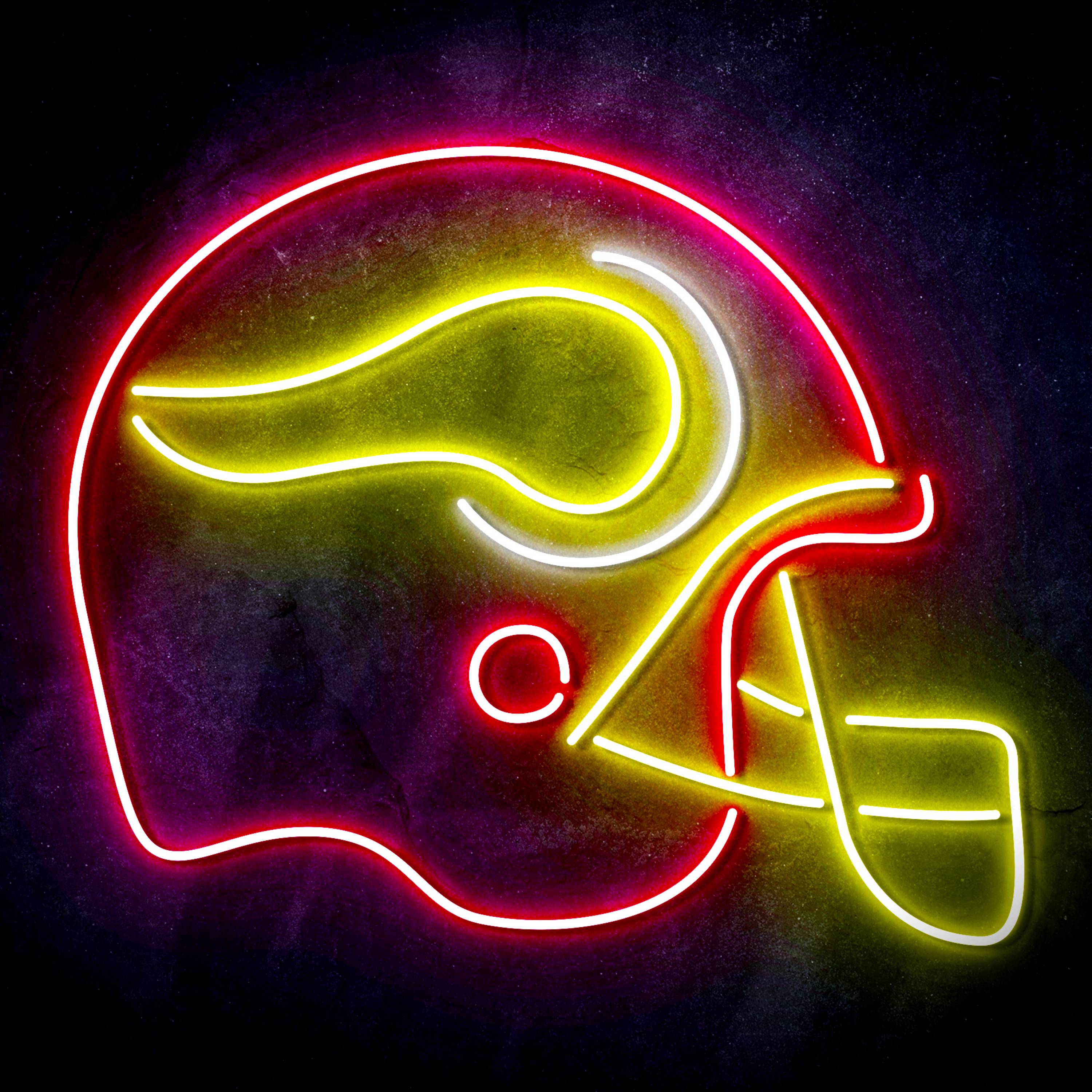 NFL Helmet Minnesota Vikings Flex Neon-like LED Sign