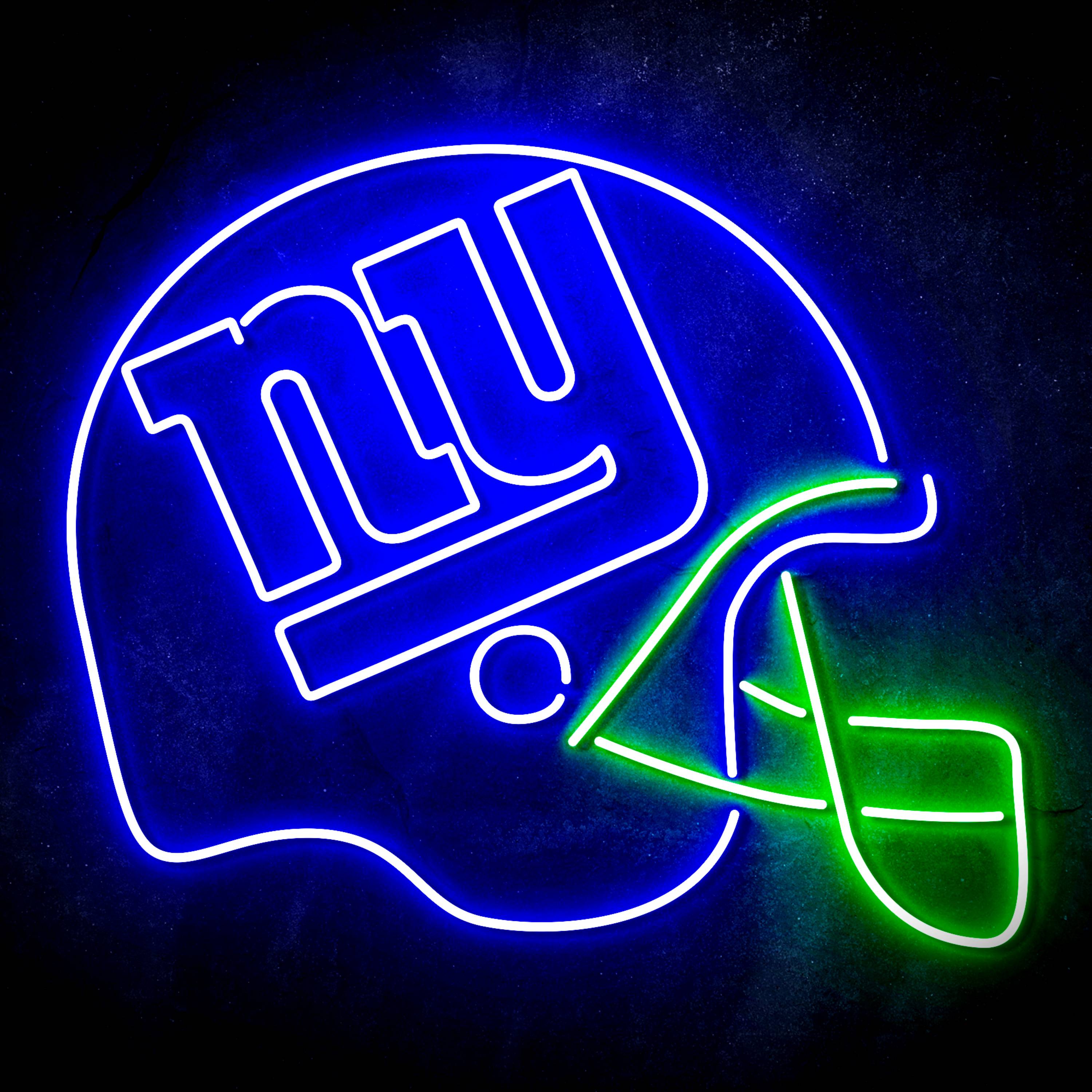 NFL Helmet New York Giants Flex Neon-like LED Sign