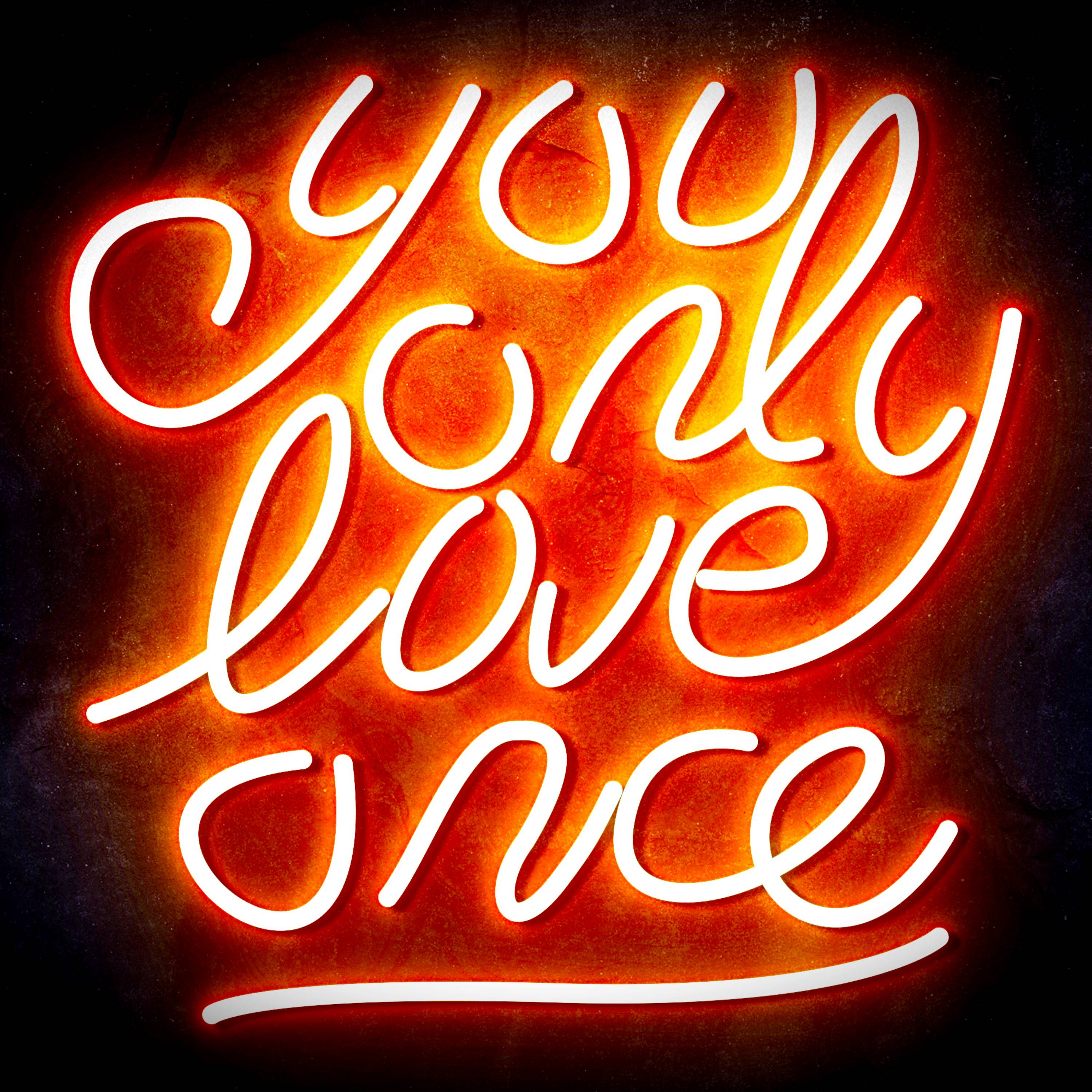 You only love once Flex Neon-like LED Sign