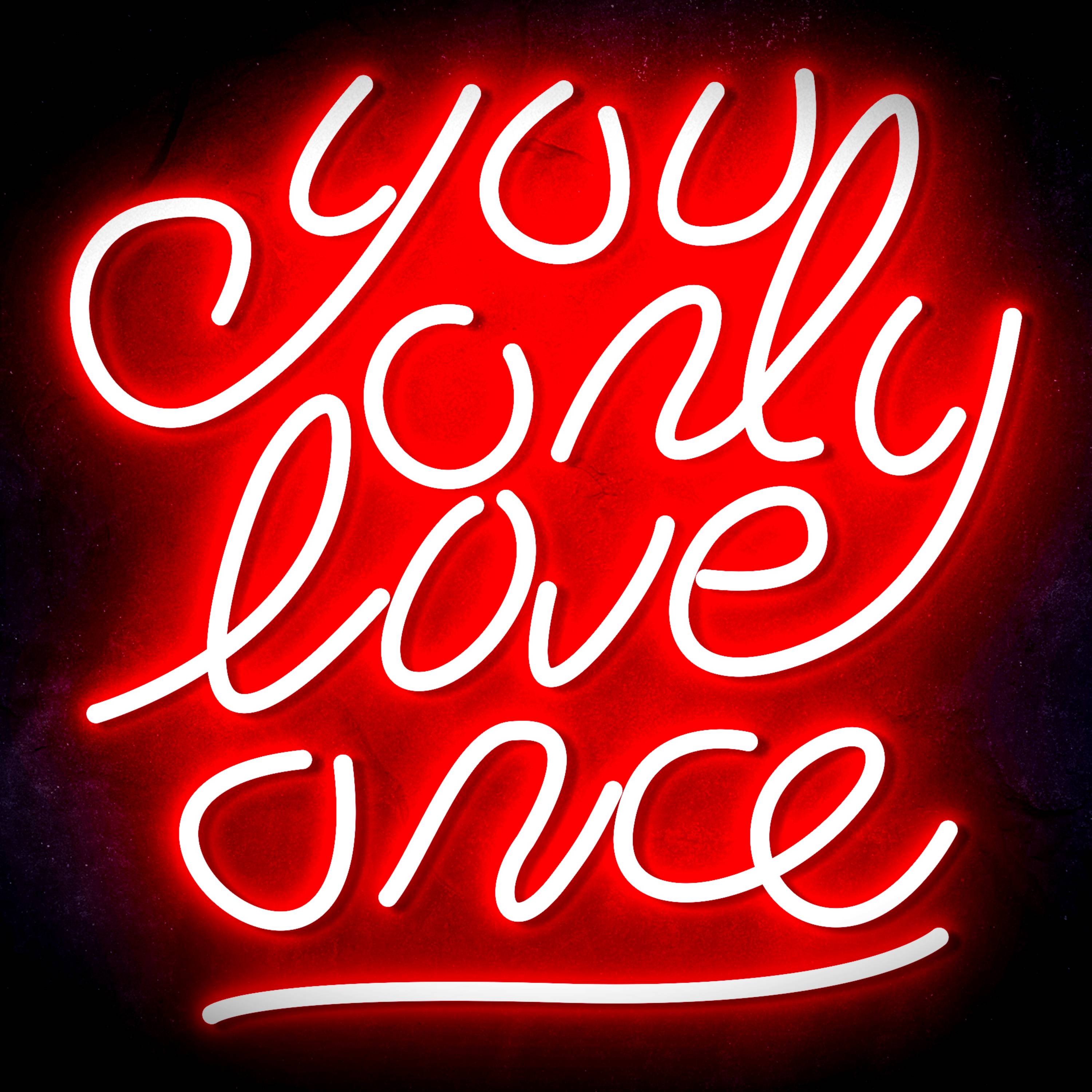 You only love once Flex Neon-like LED Sign