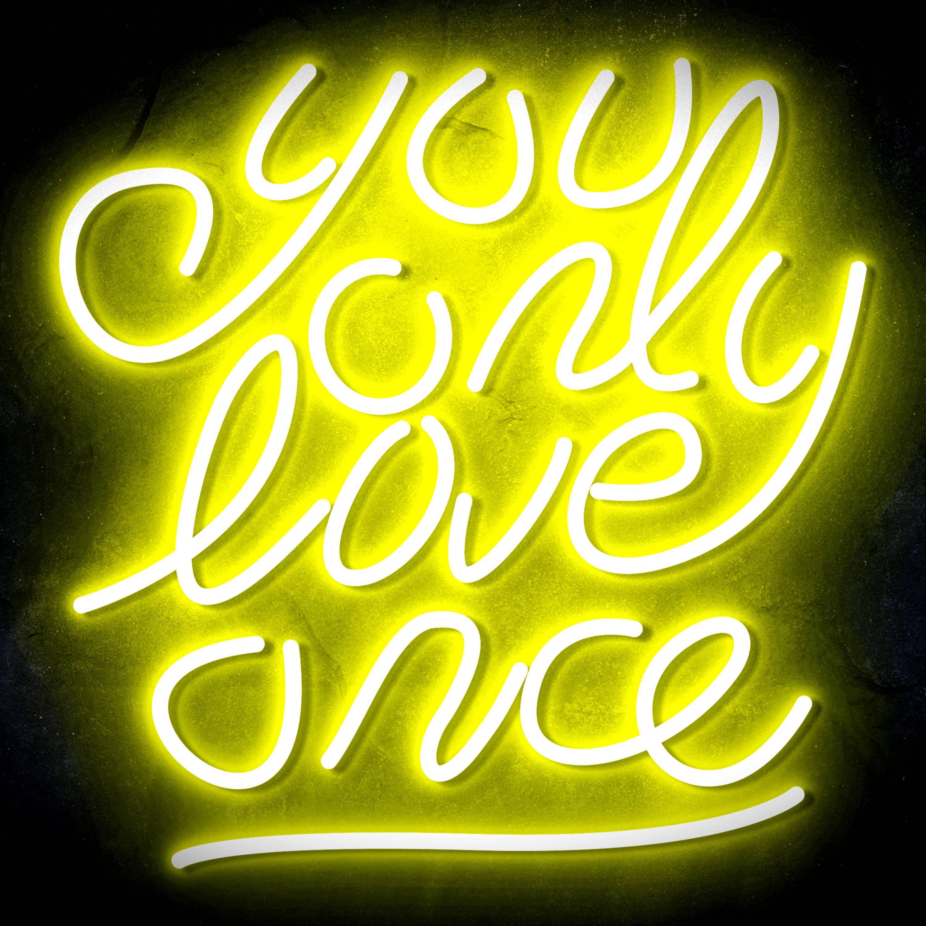 You only love once Flex Neon-like LED Sign