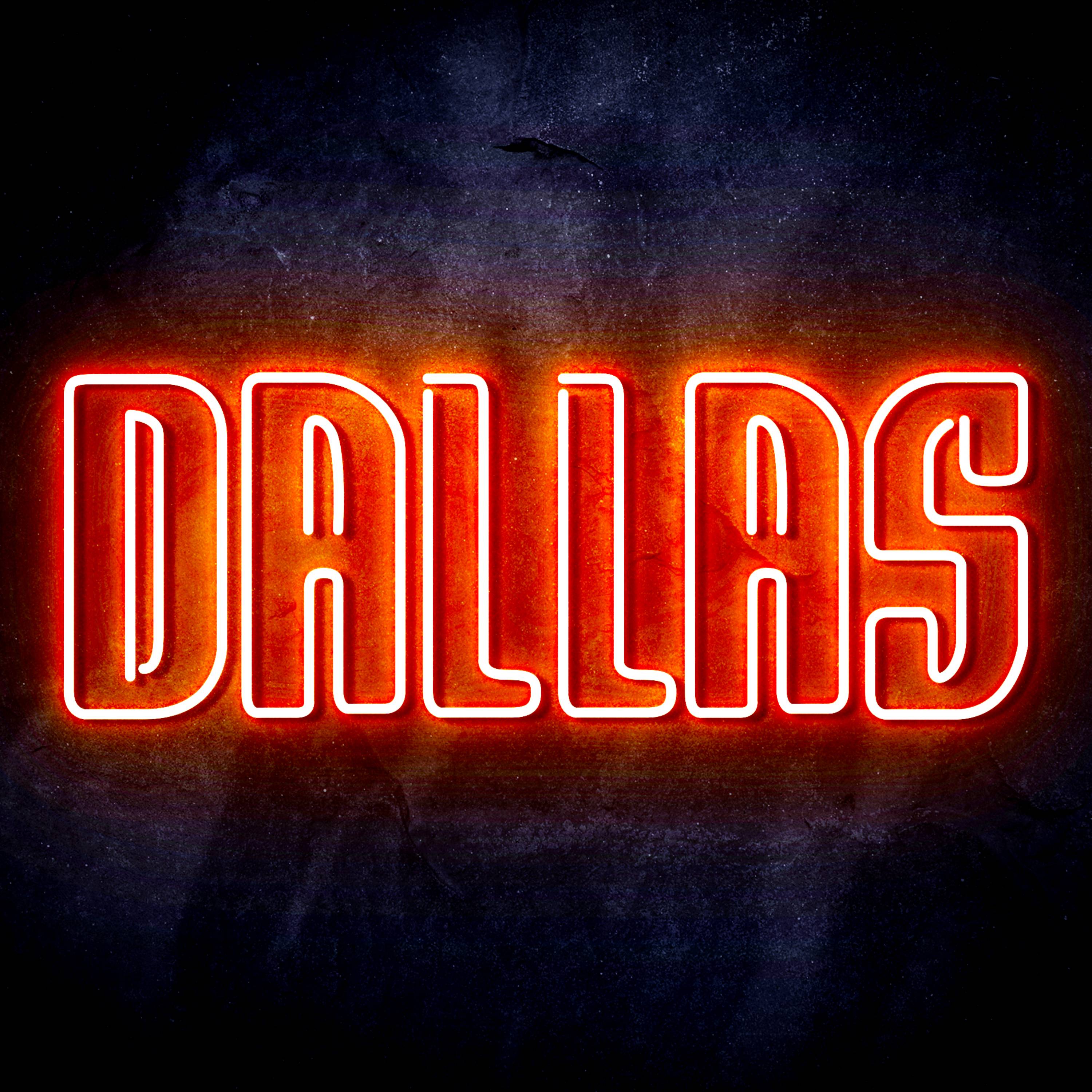 NHL Dallas Stars Flex Neon-like LED Sign