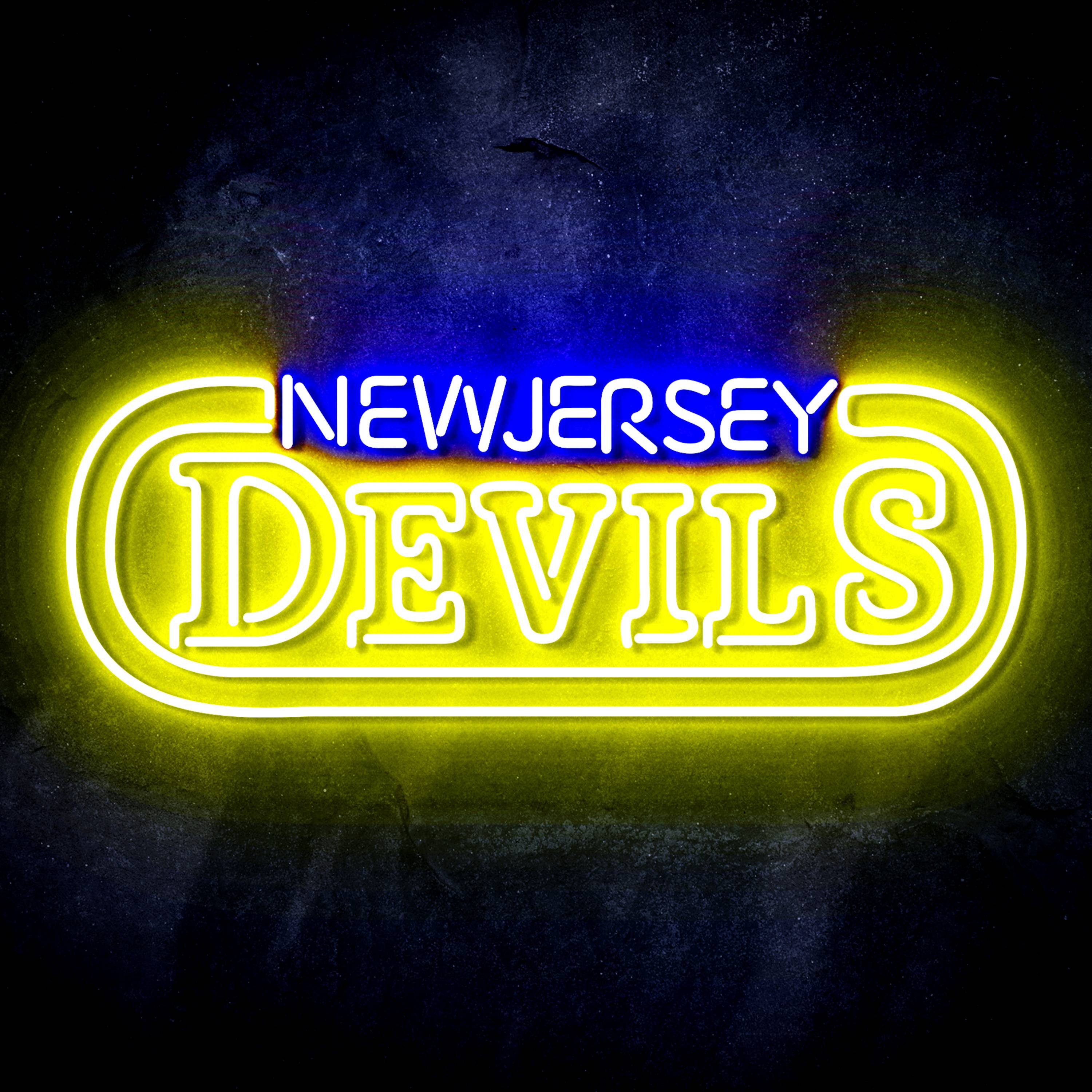 NHL New Jersey Devils Flex Neon-like LED Sign