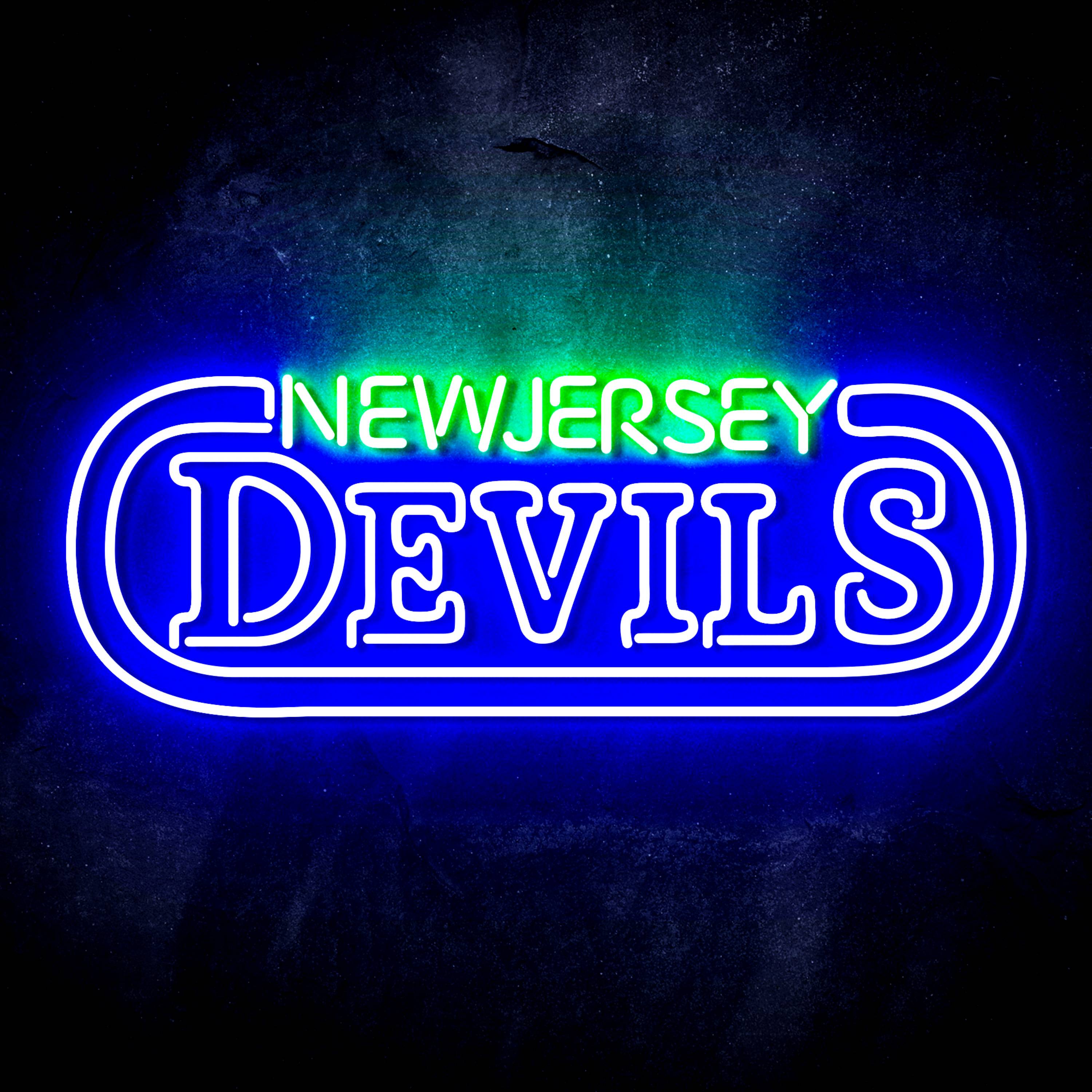 NHL New Jersey Devils Flex Neon-like LED Sign