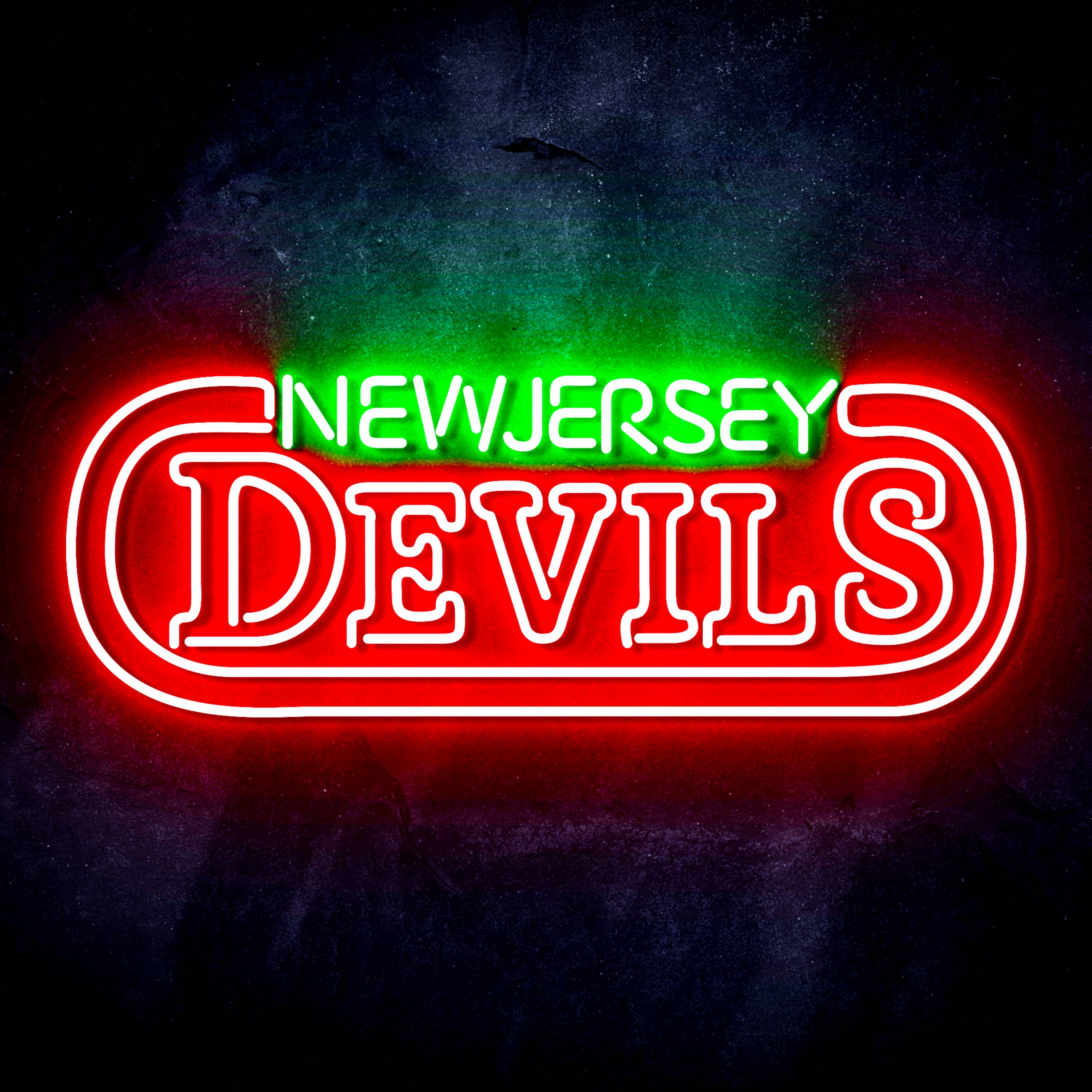 NHL New Jersey Devils Flex Neon-like LED Sign