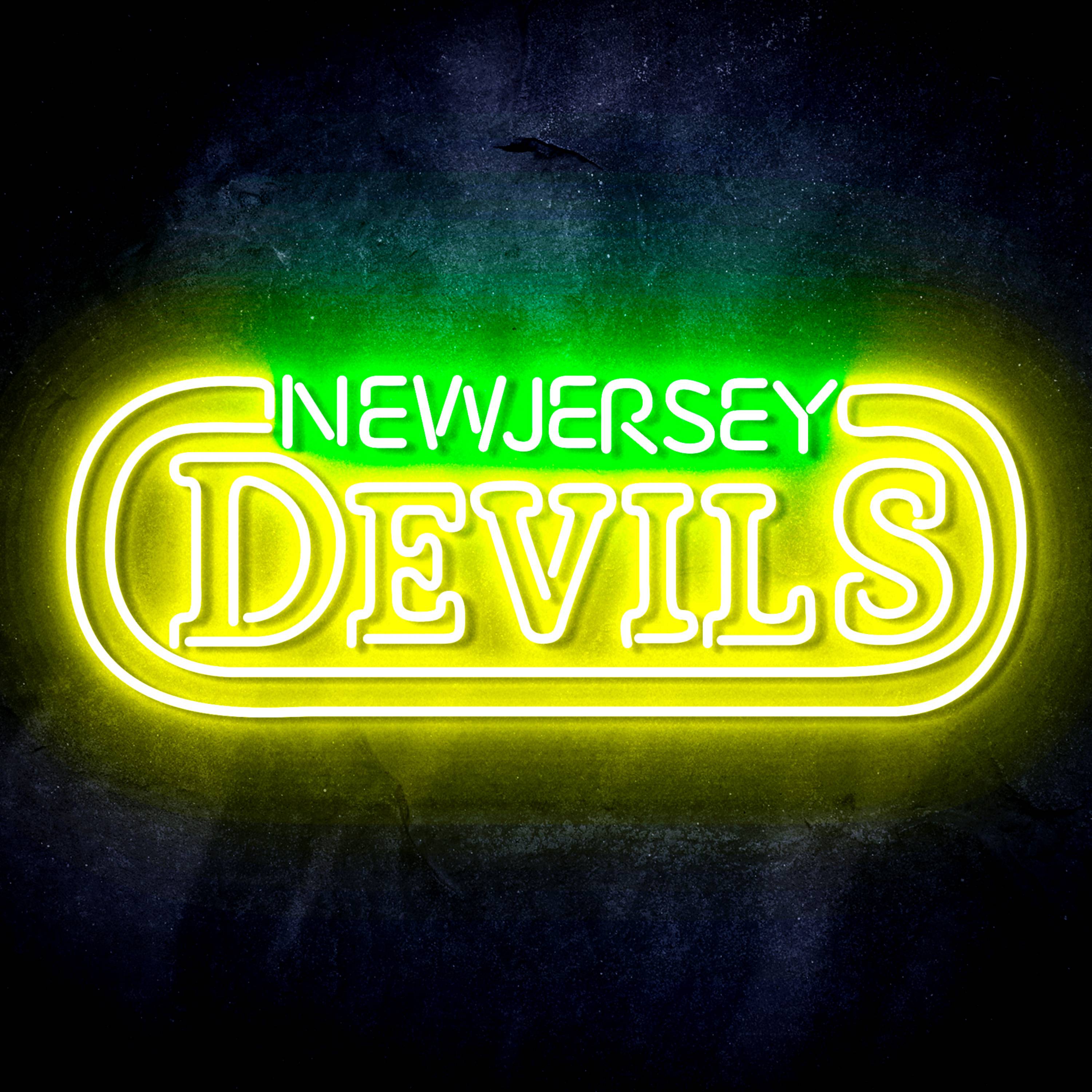 NHL New Jersey Devils Flex Neon-like LED Sign