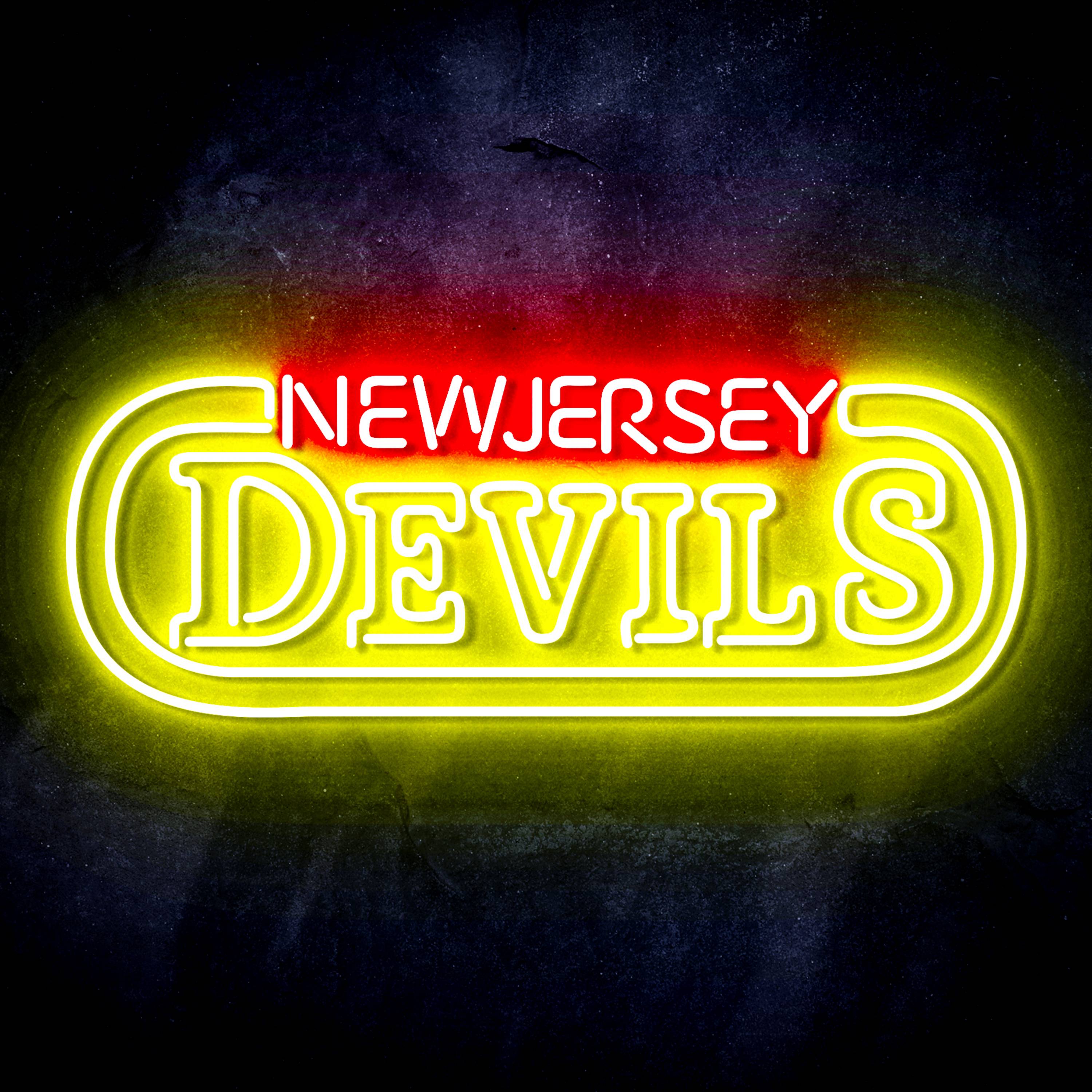 NHL New Jersey Devils Flex Neon-like LED Sign