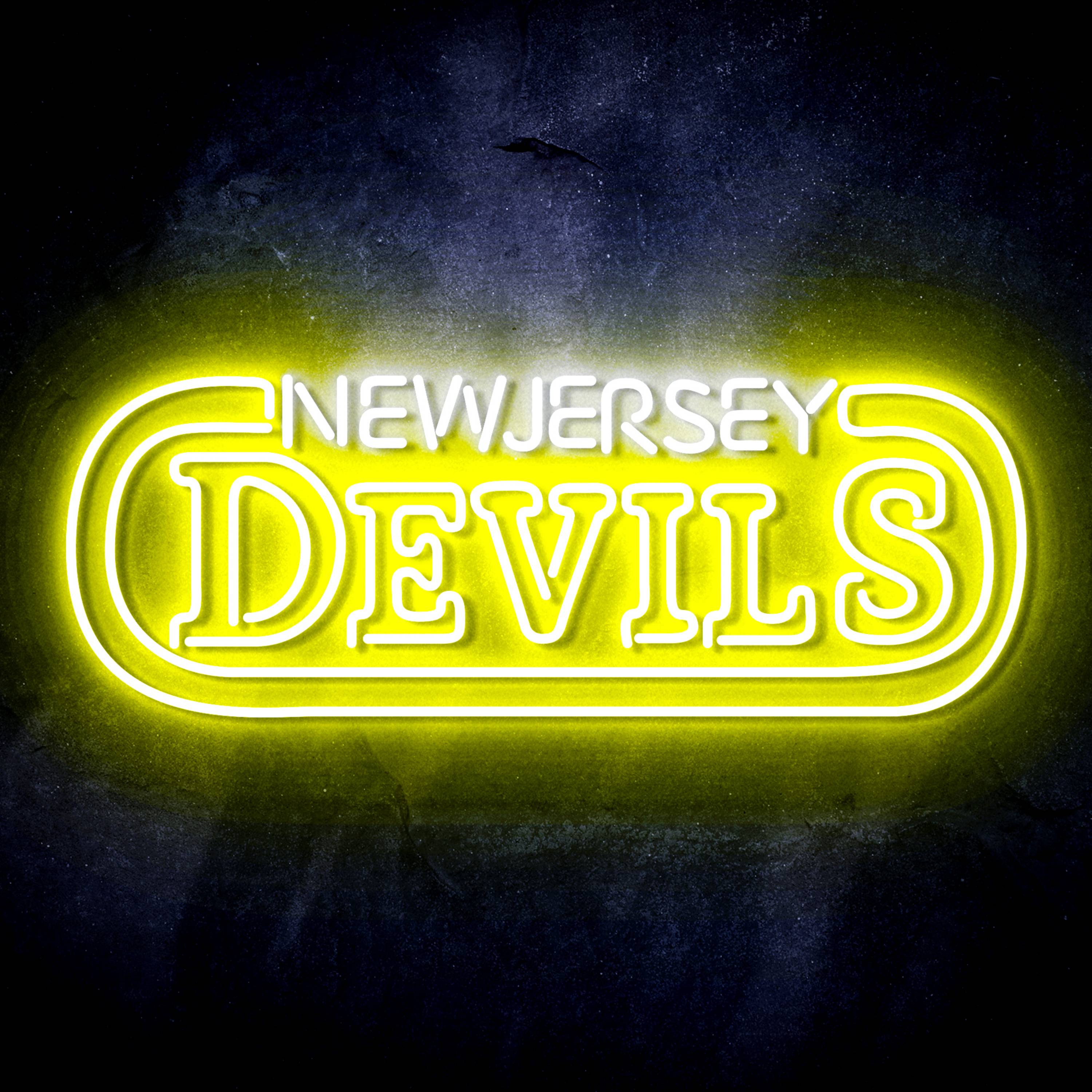 NHL New Jersey Devils Flex Neon-like LED Sign