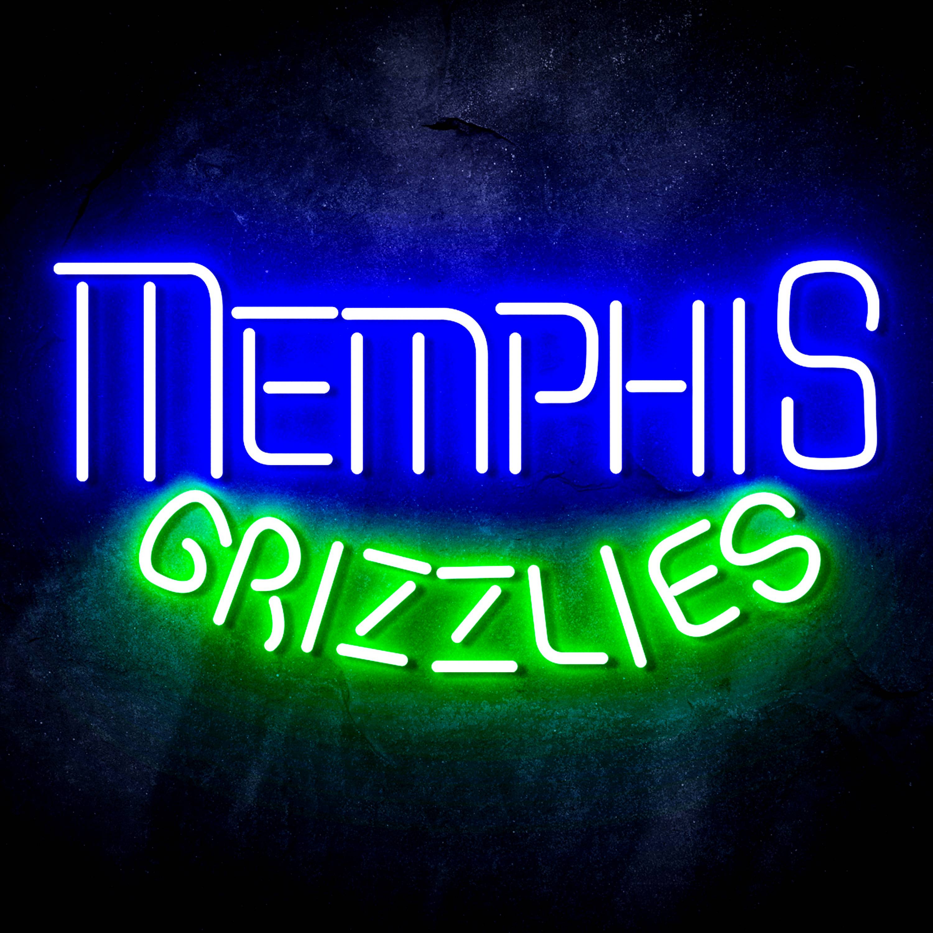 NBA Memphis Grizzlies Flex Neon-like LED Sign