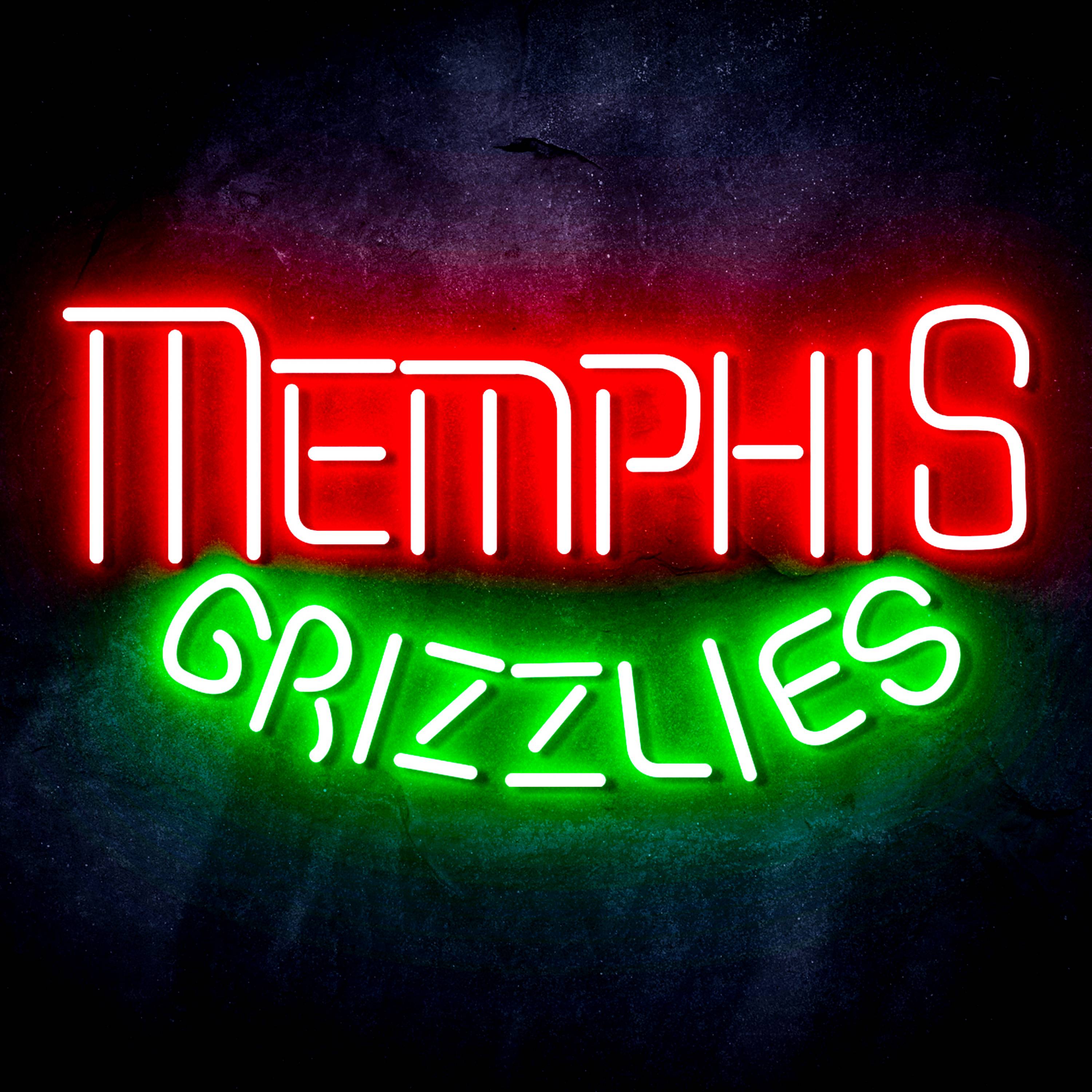 NBA Memphis Grizzlies Flex Neon-like LED Sign